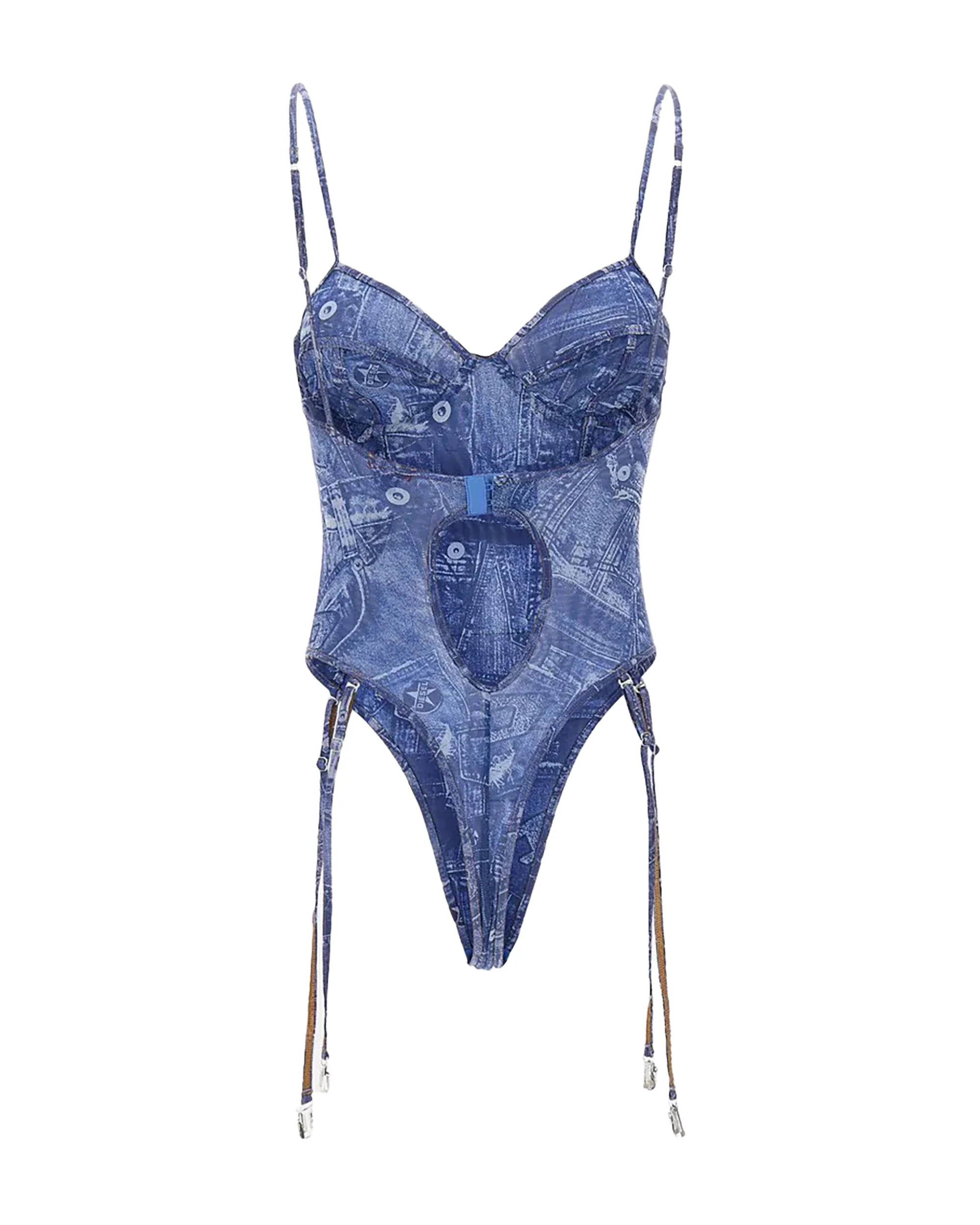 Diesel Adjustable Straps Underwire Mini Bra - Image 7