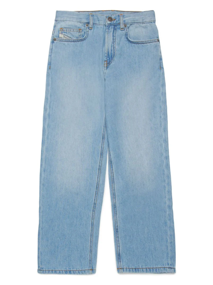 Diesel Boys' Logo-Focused Denim Trousers