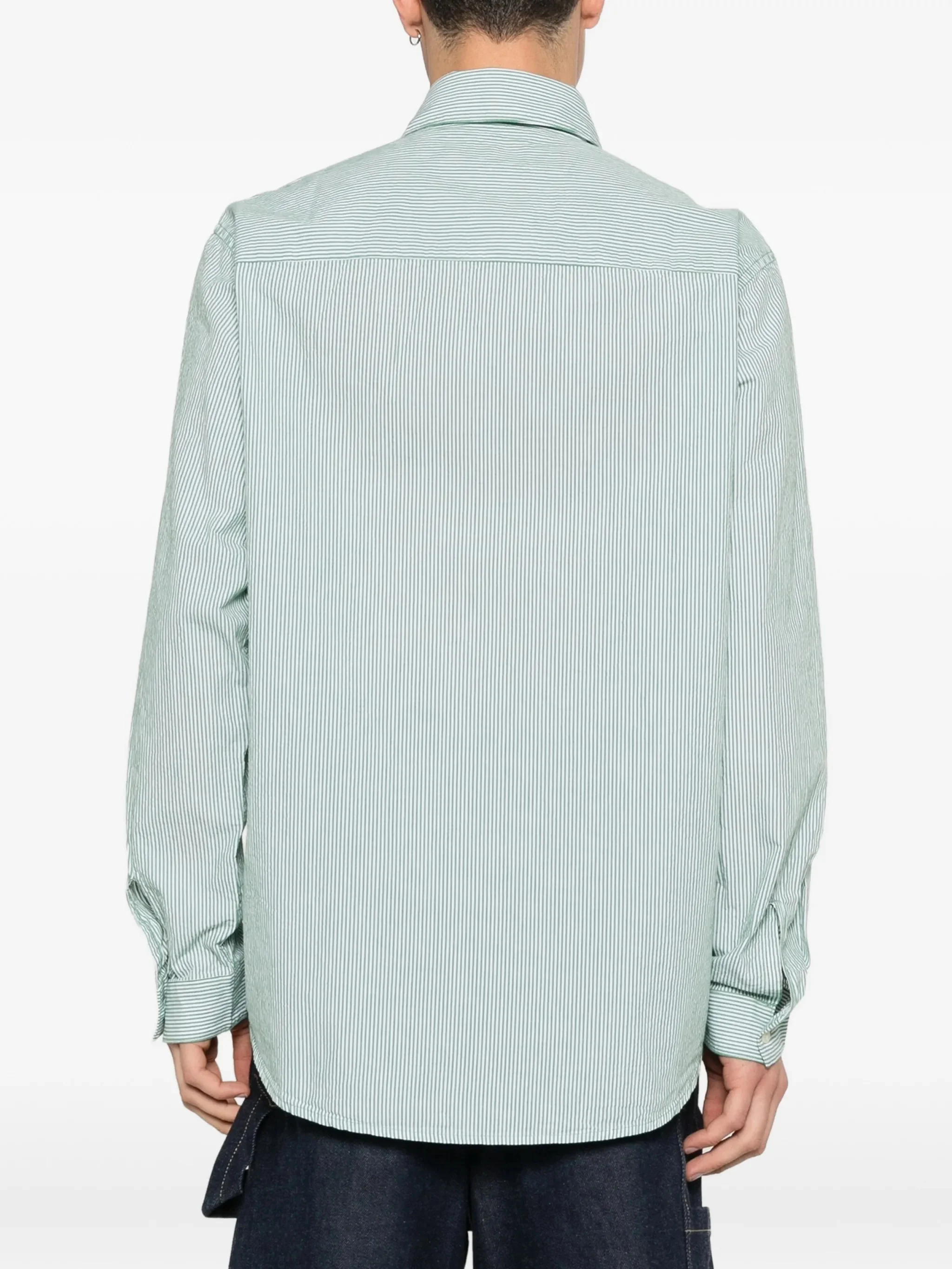 Diesel Button-Down Embroidered Shirt in Size 48 - Image 3