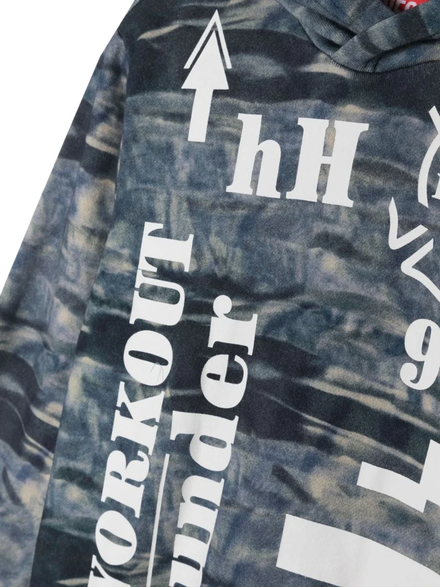 Diesel Kids Mini Graphic Print Hoodie for Boys - Image 3