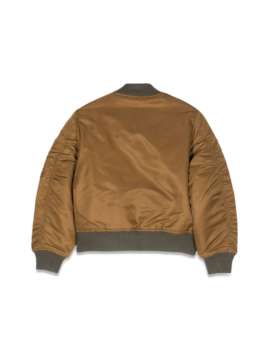 DIESEL KIDS Zipper Closure Polyamide Bomber Jacket - Image 2