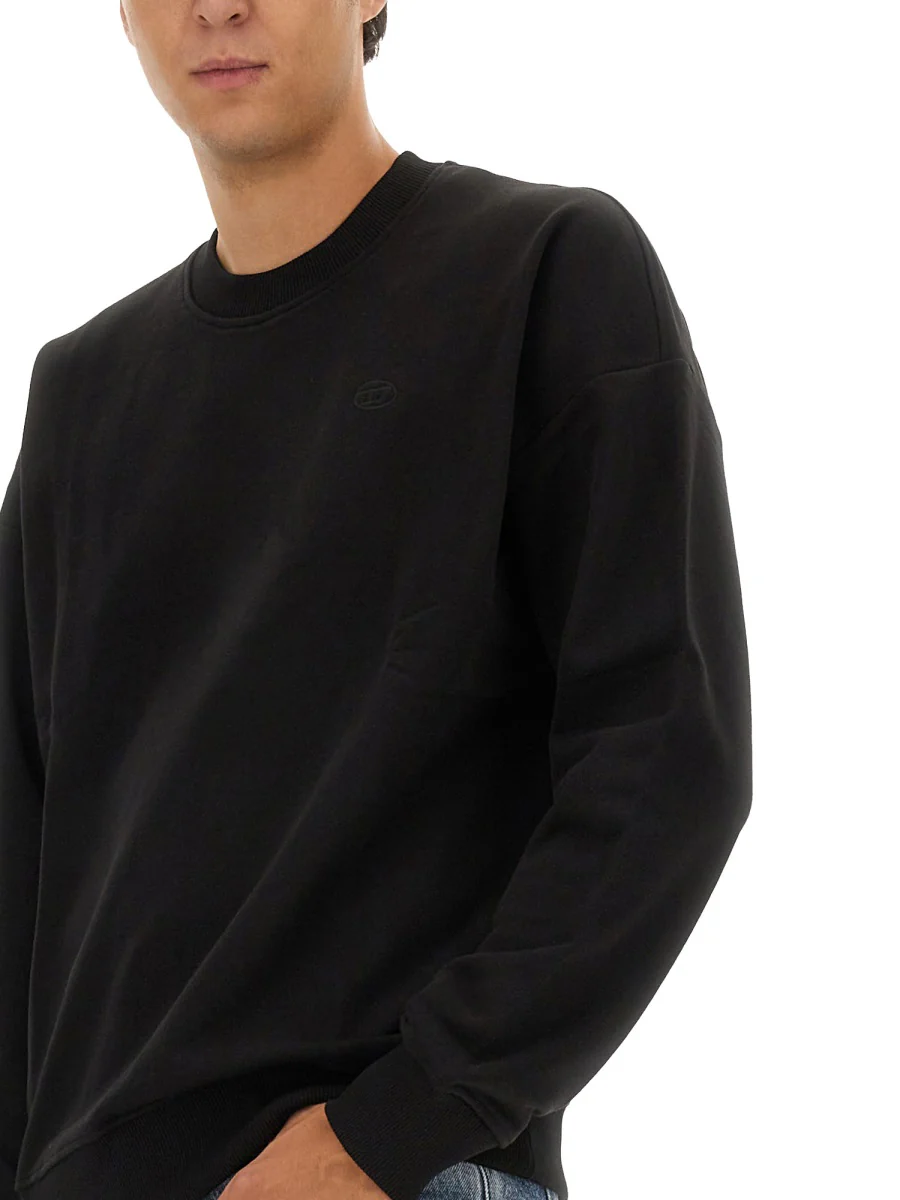 Diesel Regular Fit Cotton Sweatshirt - Image 4