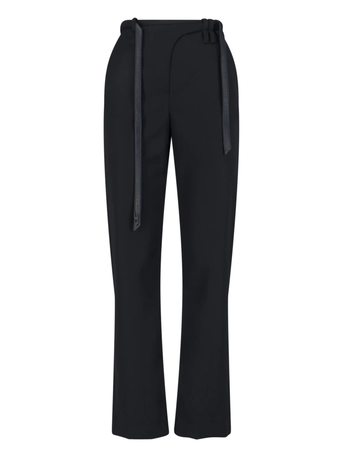 Diesel Women’s Wool-Blend Trousers with Stretch Comfort