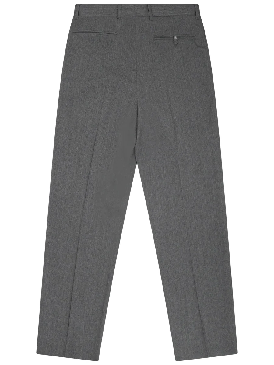 DIOR HOMME Pleated Pants with Cuffs Virgin Wool Twill Blend - Image 3