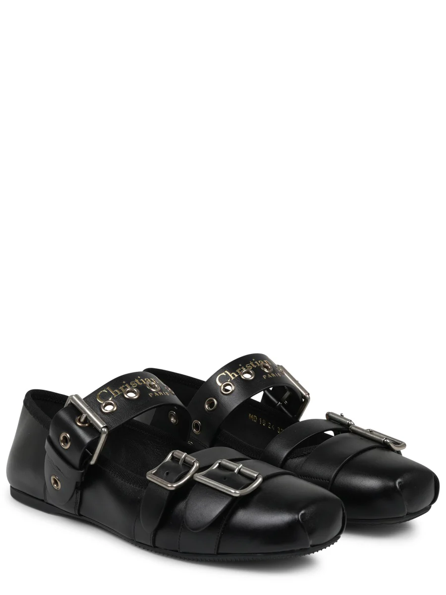 Dior Punk Ballerina Flats in 100% Leather - Image 2
