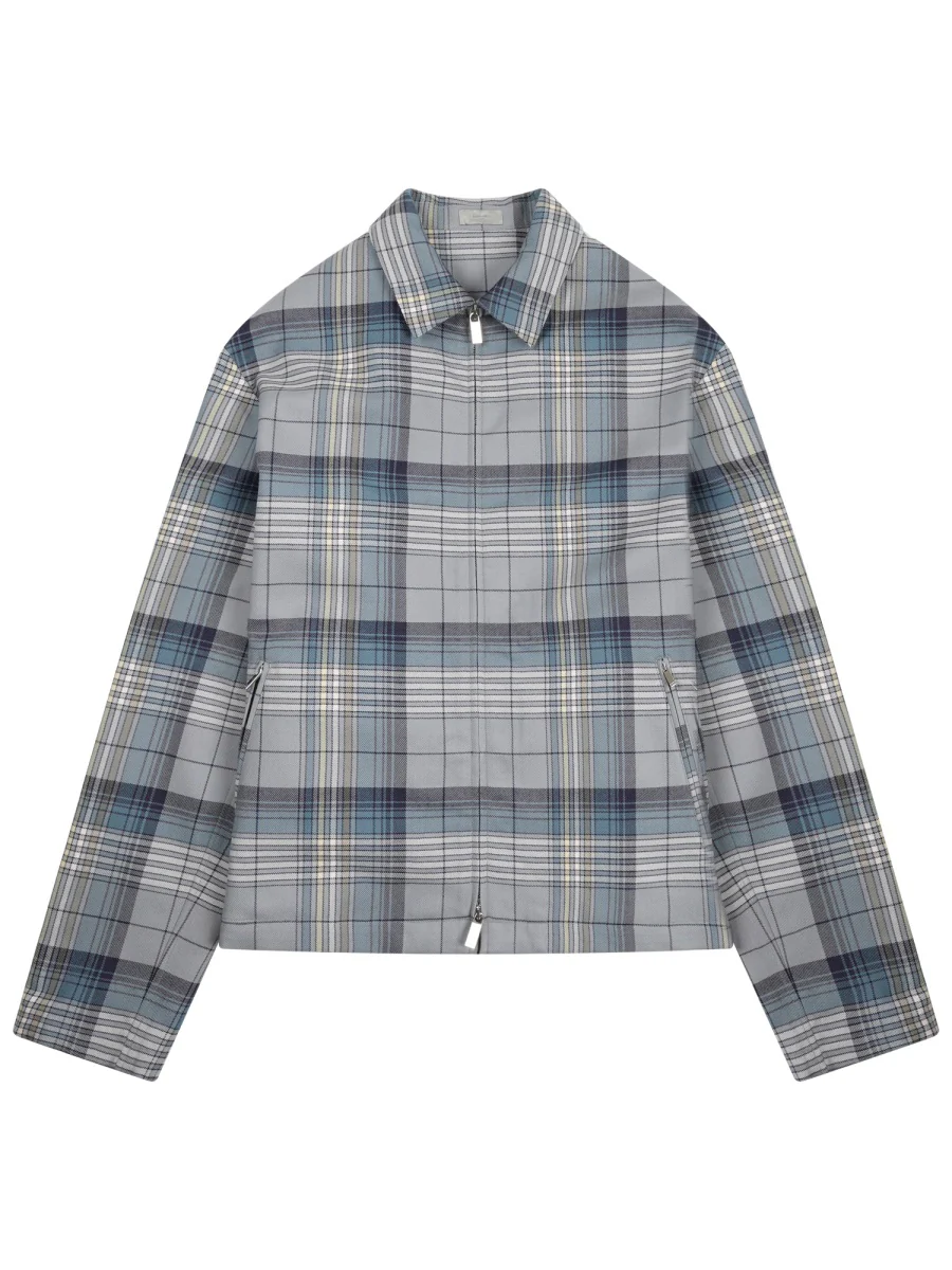 Dior Zippered Check Shirt for Men