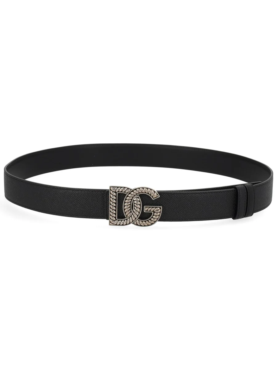 DOLCE & GABBANA Alpine Logo-buckle Belt