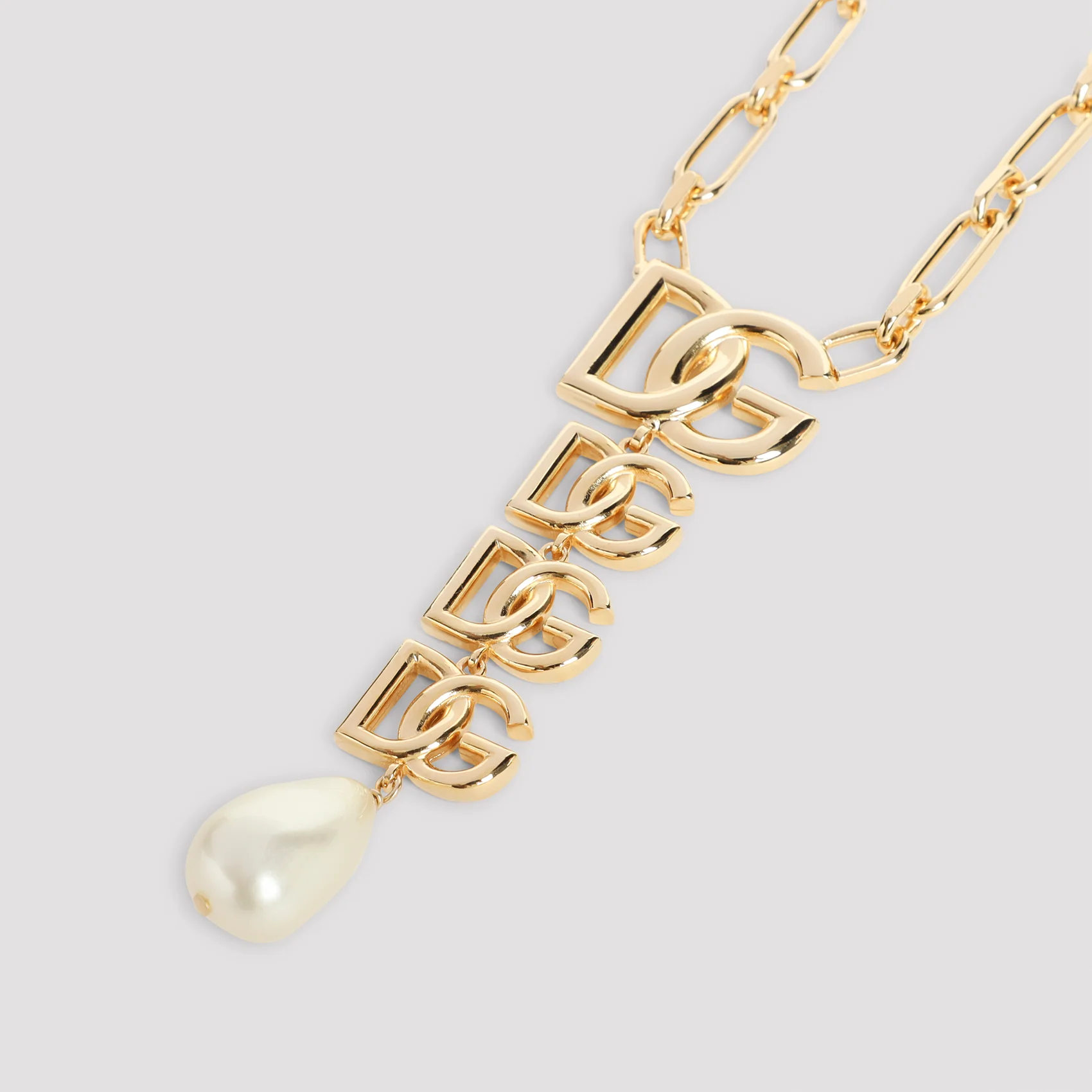 Dolce & Gabbana Brass & Plexiglass Necklace - Image 5