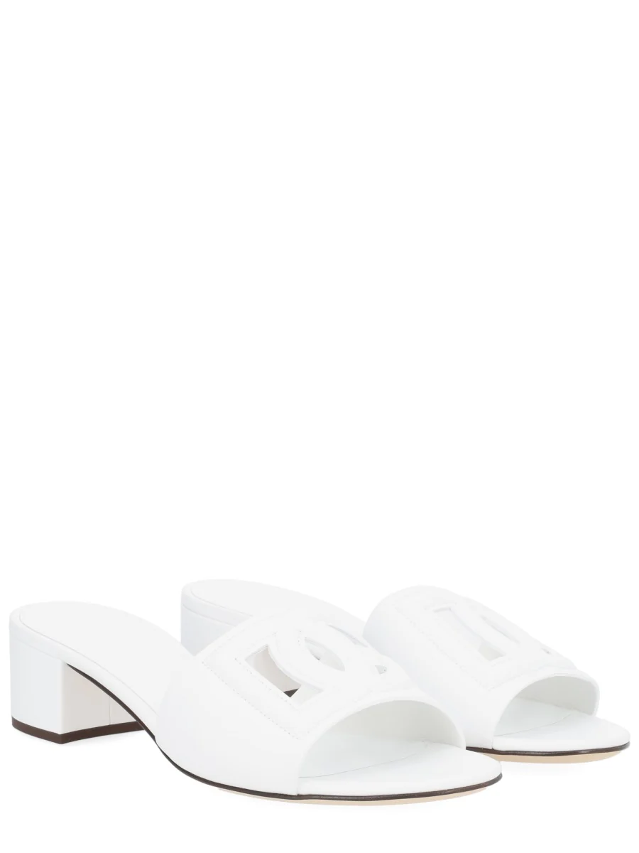 DOLCE & GABBANA Calfskin Mules with DG Millennials Logo for Women - Image 2