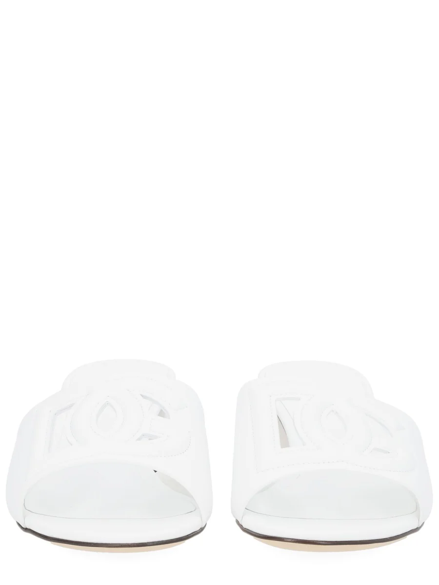 DOLCE & GABBANA Calfskin Mules with DG Millennials Logo for Women - Image 3