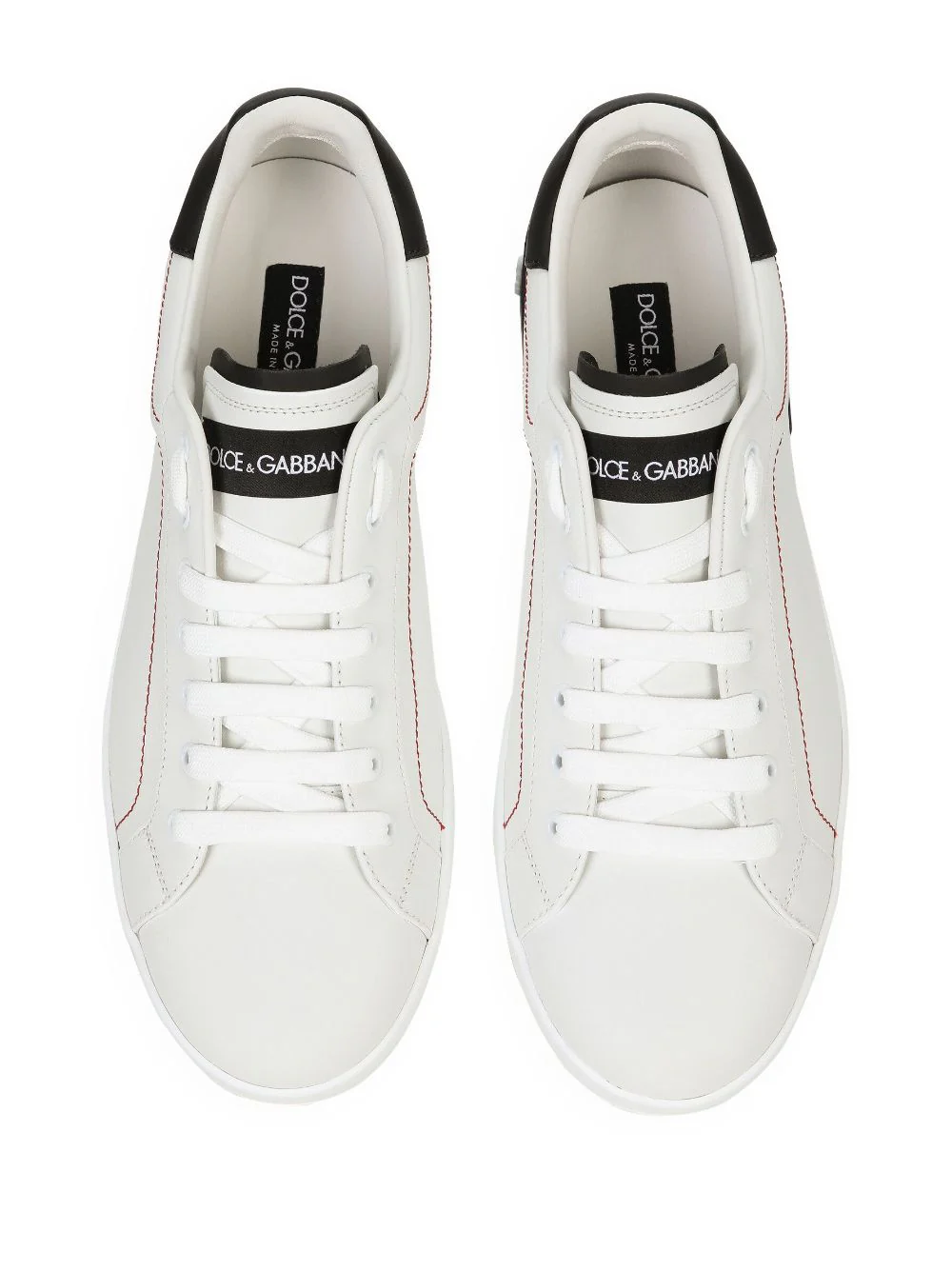 DOLCE & GABBANA Calfskin Nappa Portofino Sneakers for Men - Image 4