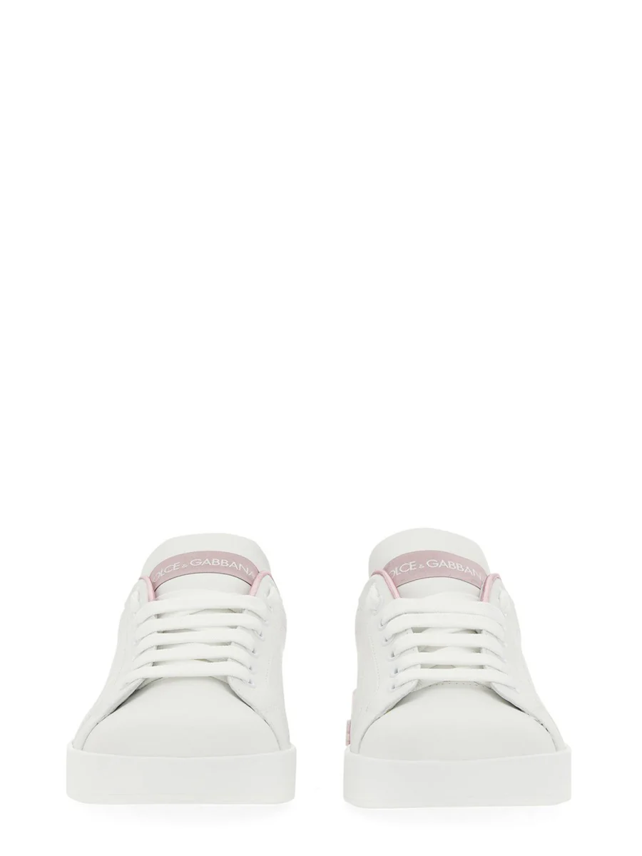 DOLCE & GABBANA Calfskin Nappa Portofino Sneakers for Women - Image 4