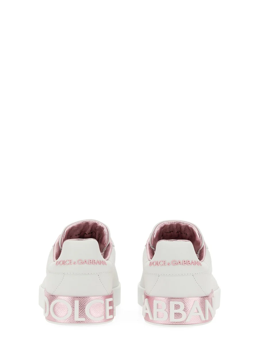 DOLCE & GABBANA Calfskin Nappa Portofino Sneakers for Women - Image 5