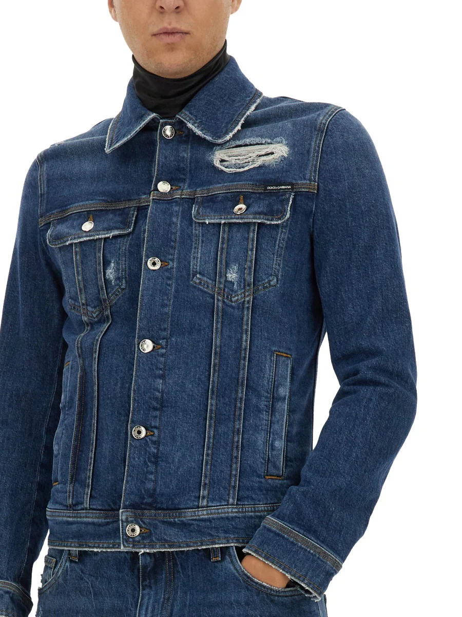 DOLCE & GABBANA Denim Stretch Jacket - Image 4
