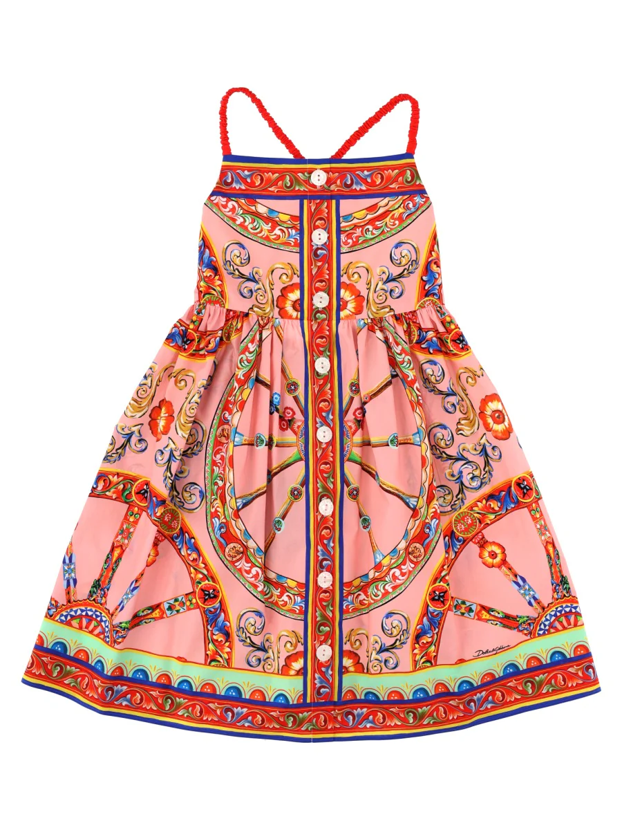 Dolce & Gabbana Girls' Sleeveless 100% Cotton Gown