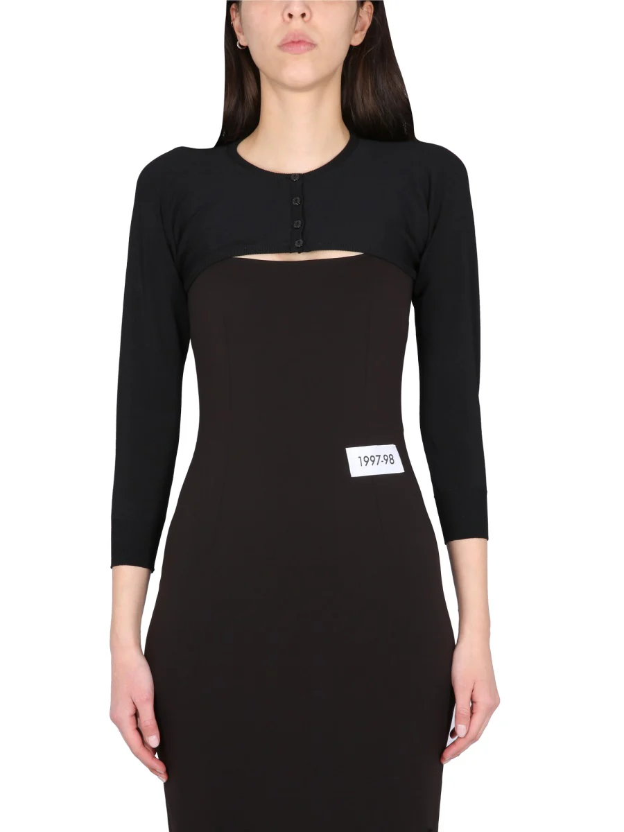 DOLCE & GABBANA KIM Cropped Button-fastening Cardigan