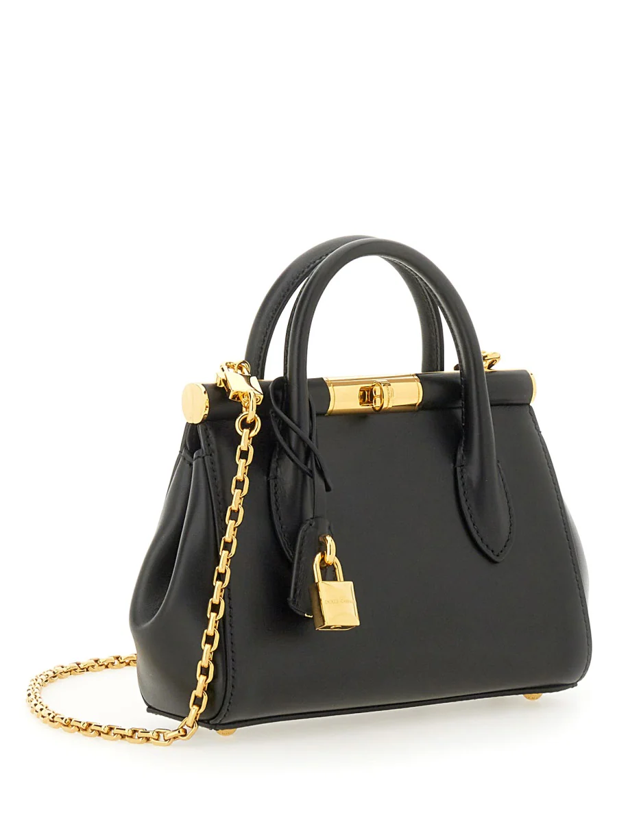 DOLCE & GABBANA Mini Marlene Day Bag in Palmellato Calfskin - Image 3