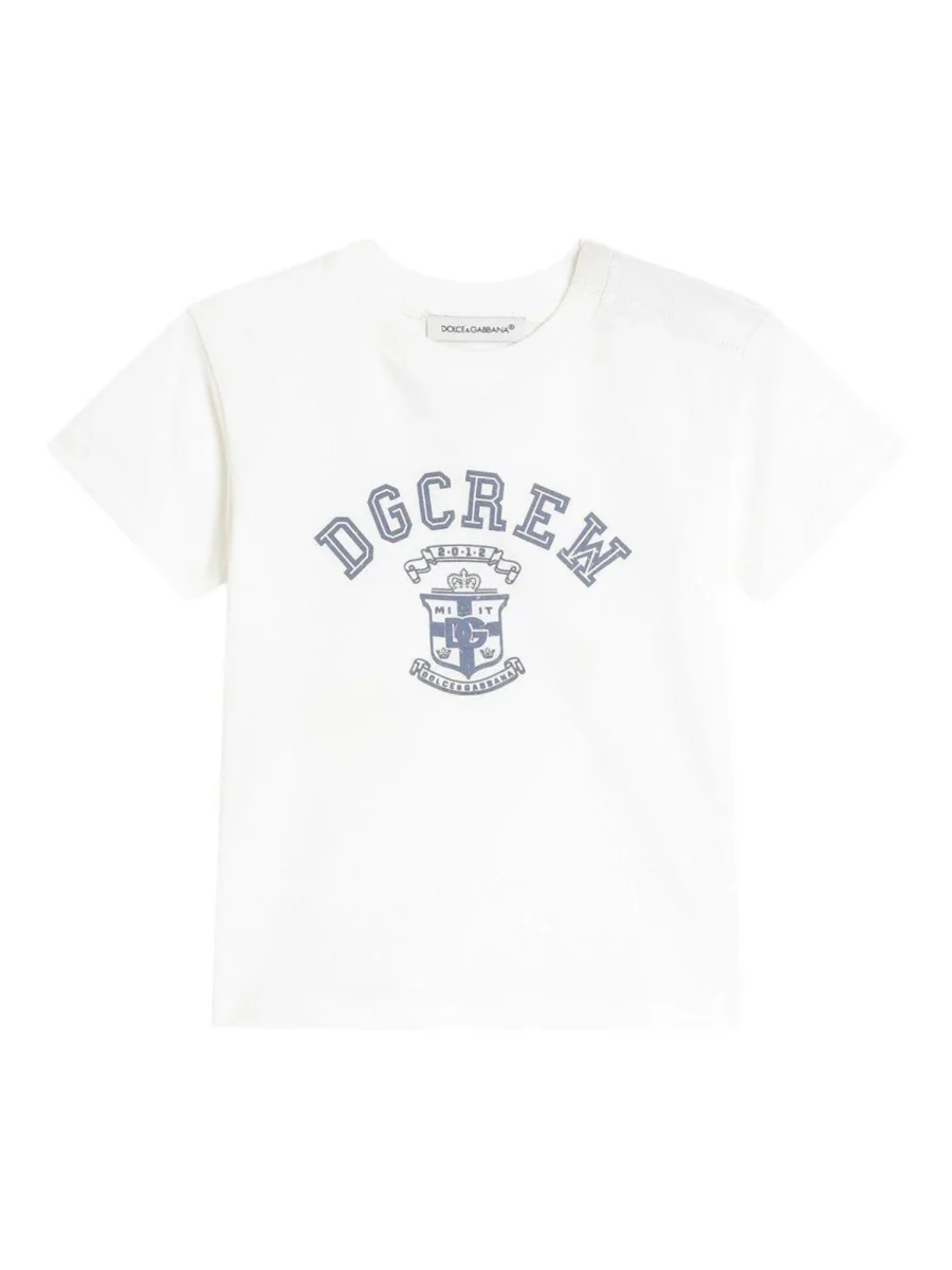 Dolce & Gabbana Mini Short Sleeve T-Shirt for Little Ones - Image 2