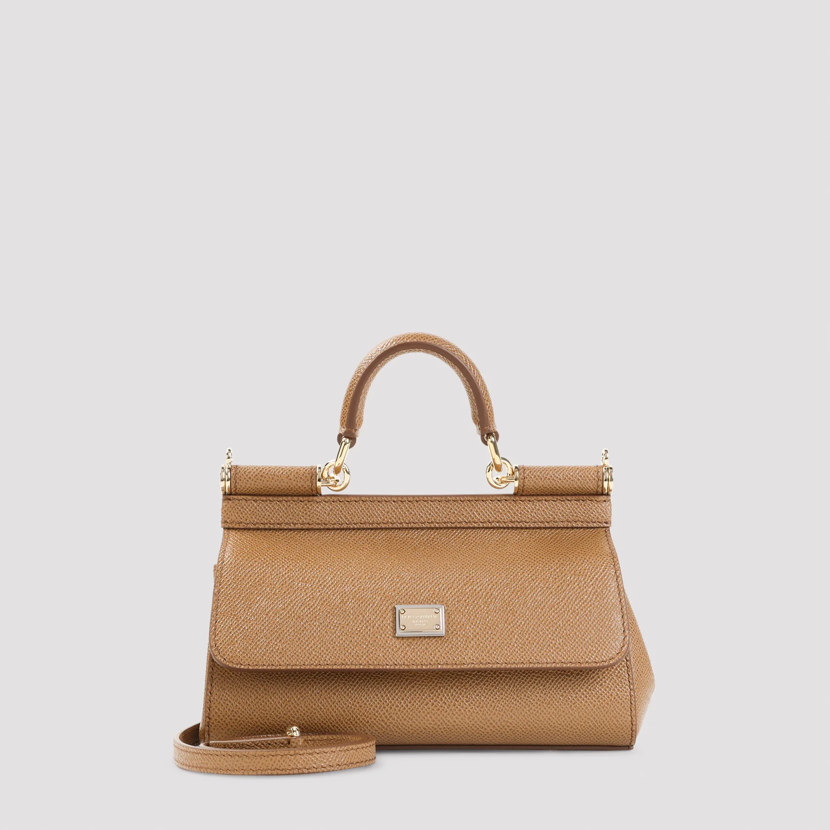 Dolce & Gabbana Mini Sicily Top Handle Bag with Calf Leather
