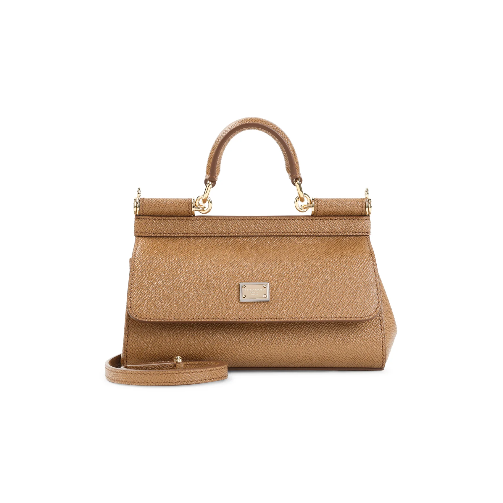 Dolce & Gabbana Mini Sicily Top Handle Bag with Calf Leather - Image 2