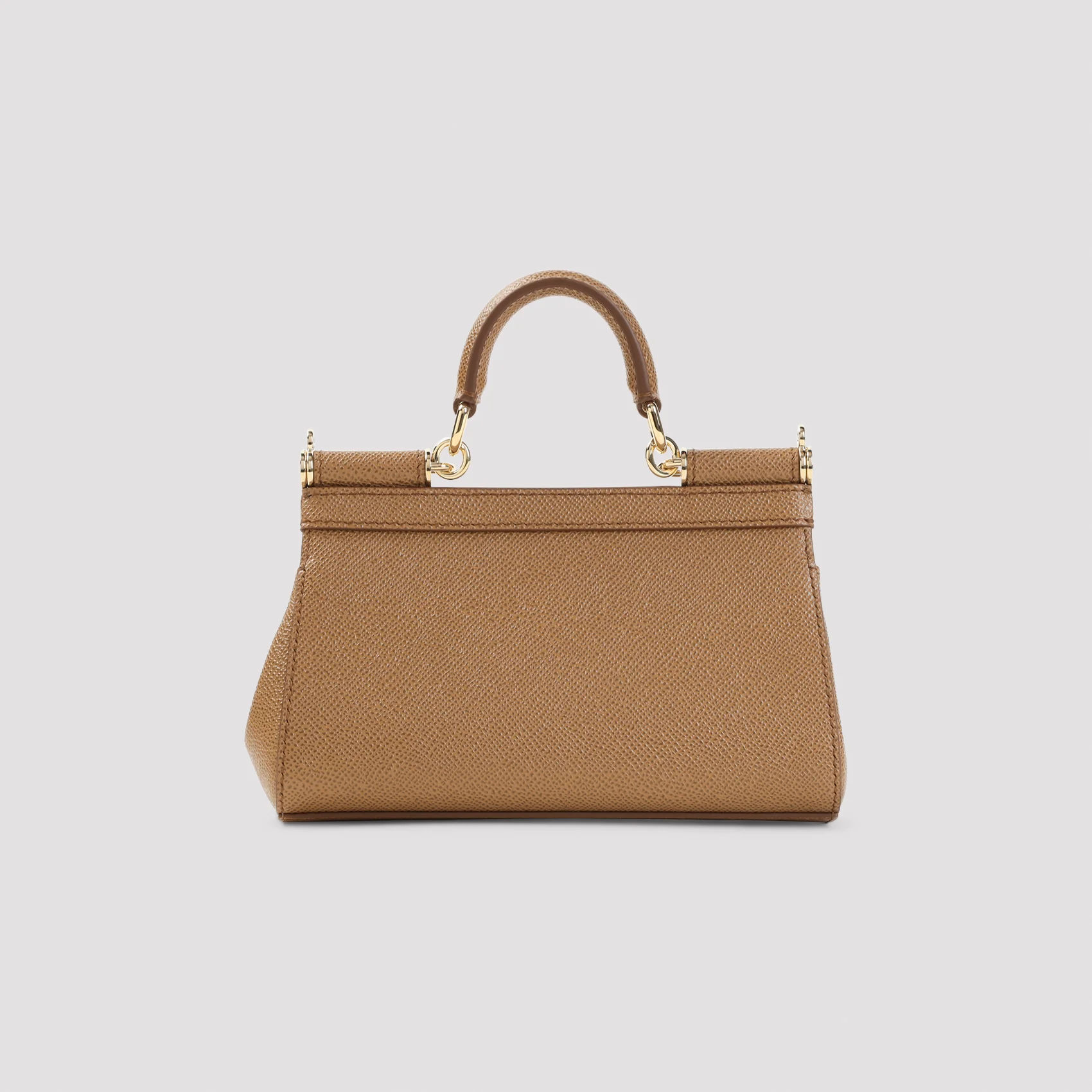 Dolce & Gabbana Mini Sicily Top Handle Bag with Calf Leather - Image 4