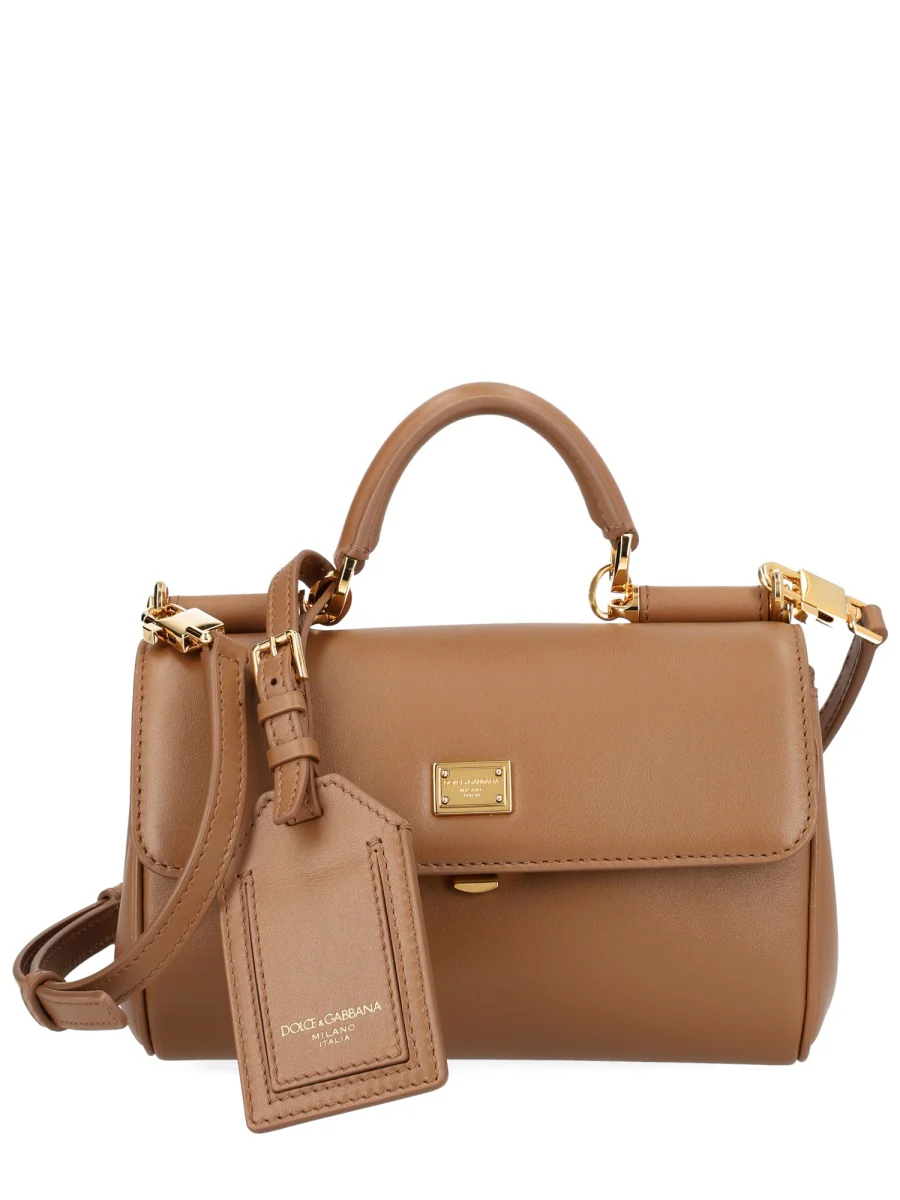 DOLCE & GABBANA My Sicily Mini Plongé Calfskin Handbag