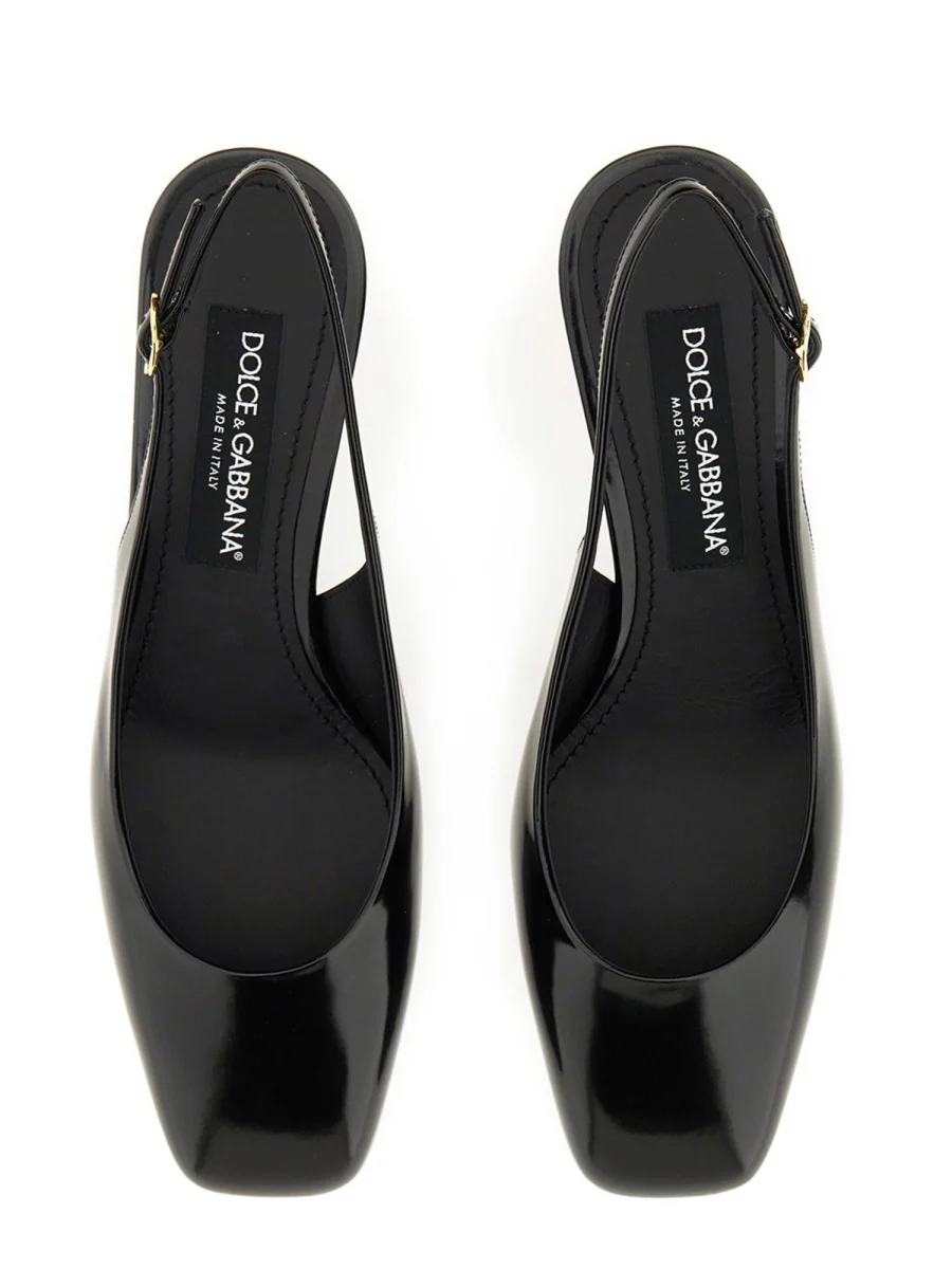 DOLCE & GABBANA Patent Leather Slingbacks for Women - Image 5