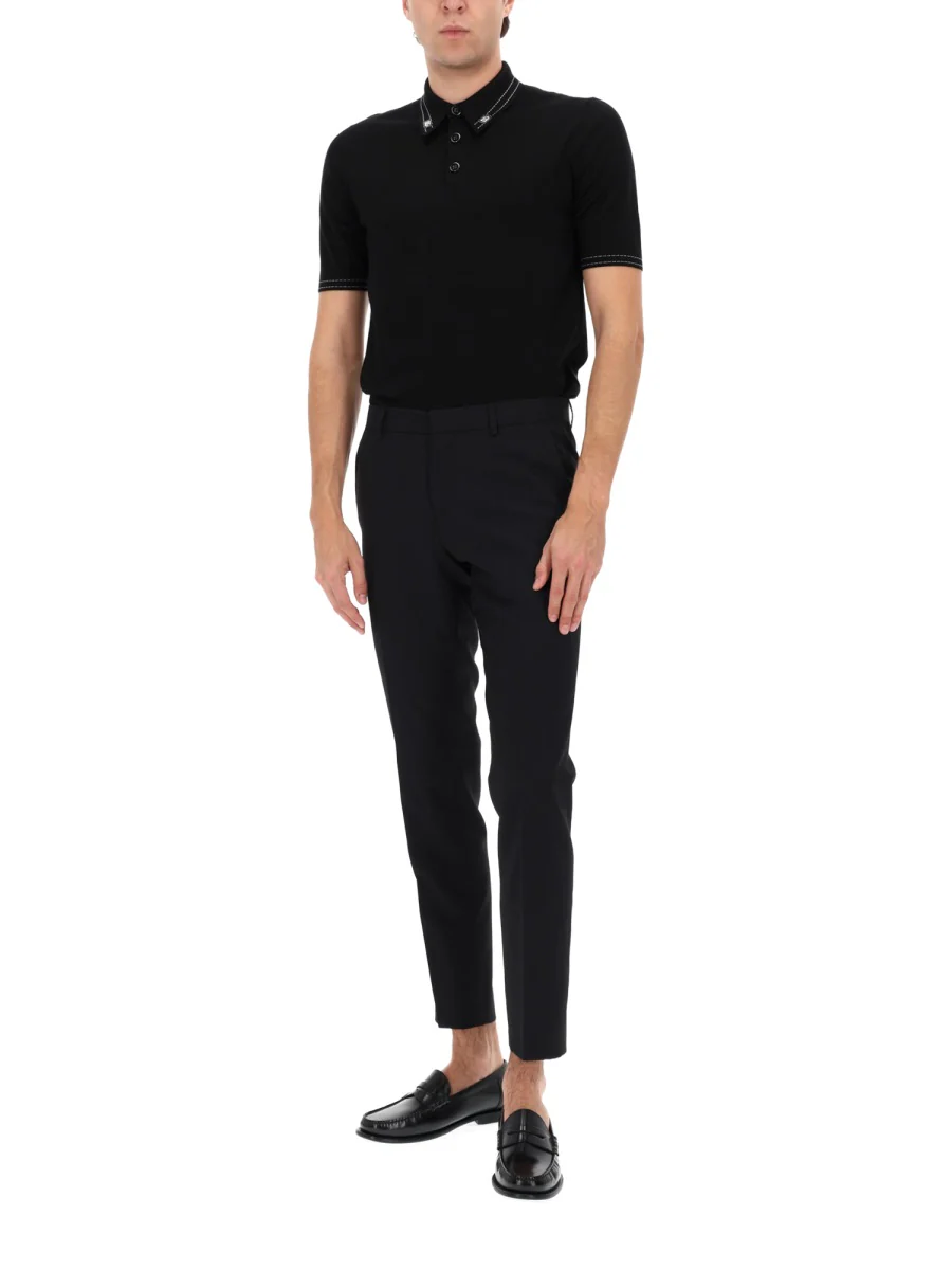DOLCE & GABBANA Silk Polo - Image 3