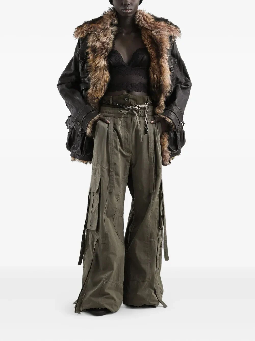 DOLCE & GABBANA Waxed Faille Trousers - Image 4