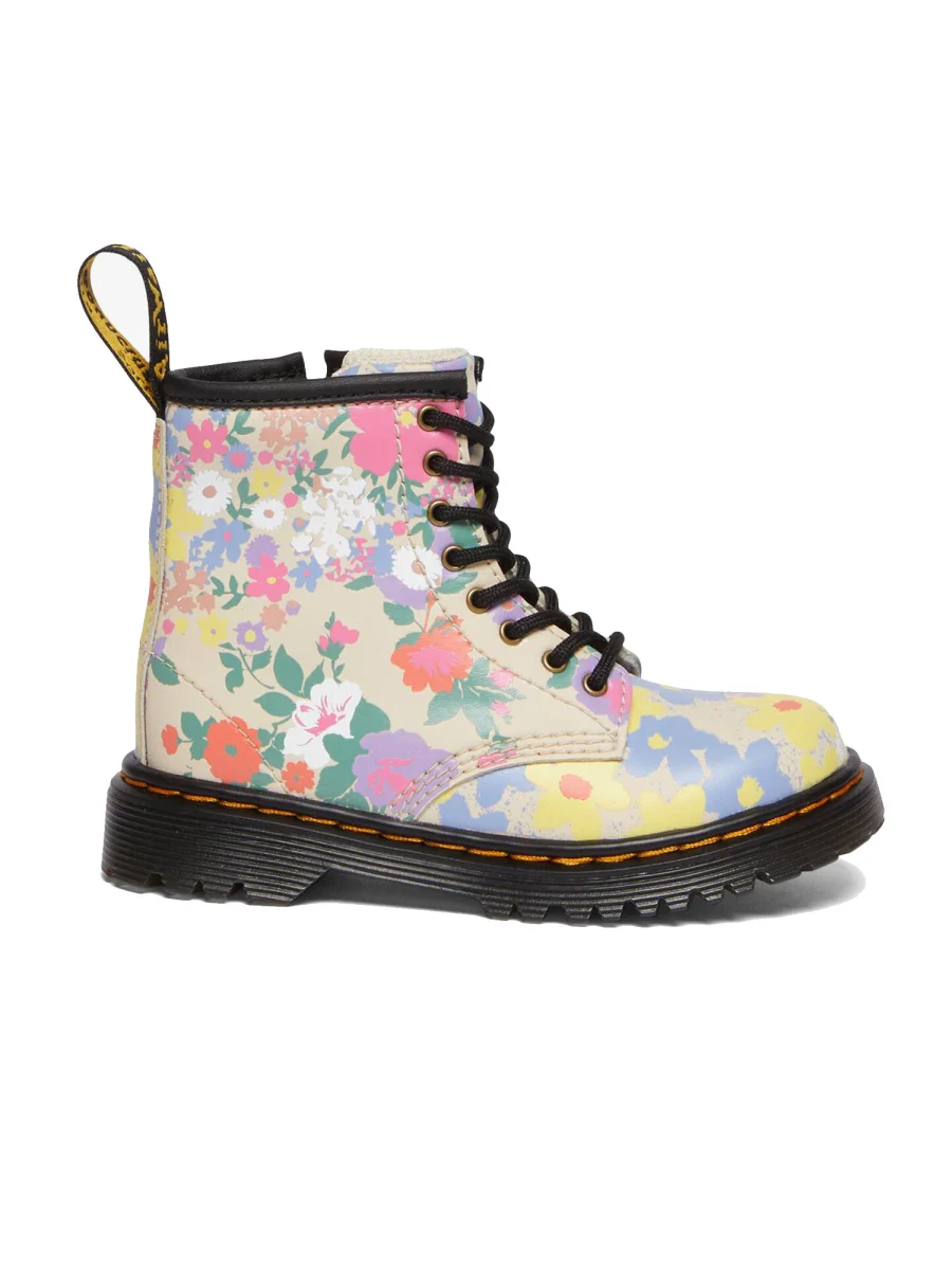 Dr. Martens Mini Floral Mash Up Leather Boots - Image 6
