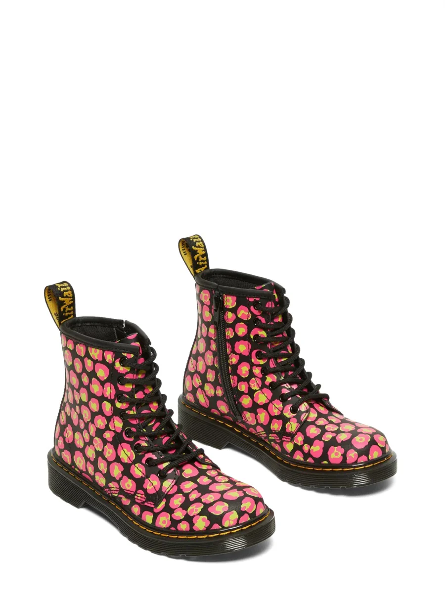 Dr. Martens Mini Lace-Up Boots 1460 Leopard - Image 2