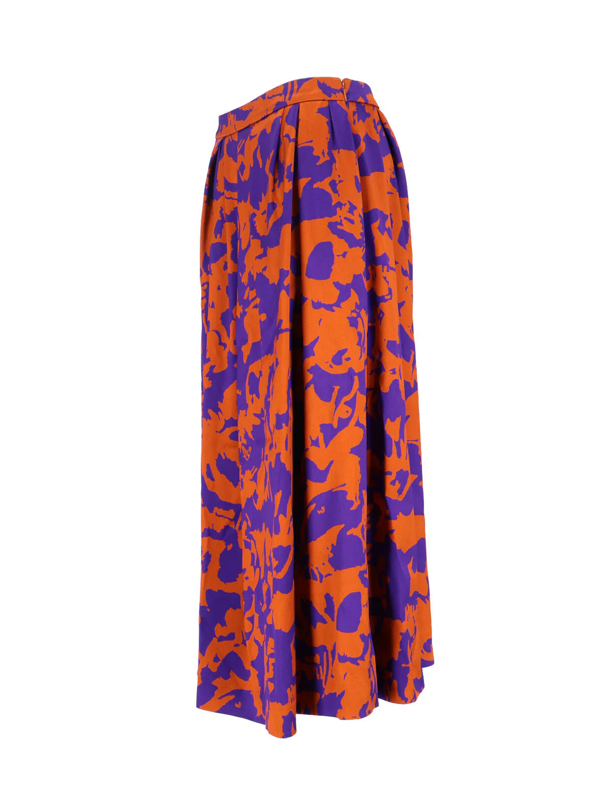 Dries Van Noten Bright 100% Viscose Midi Skirt - Image 3