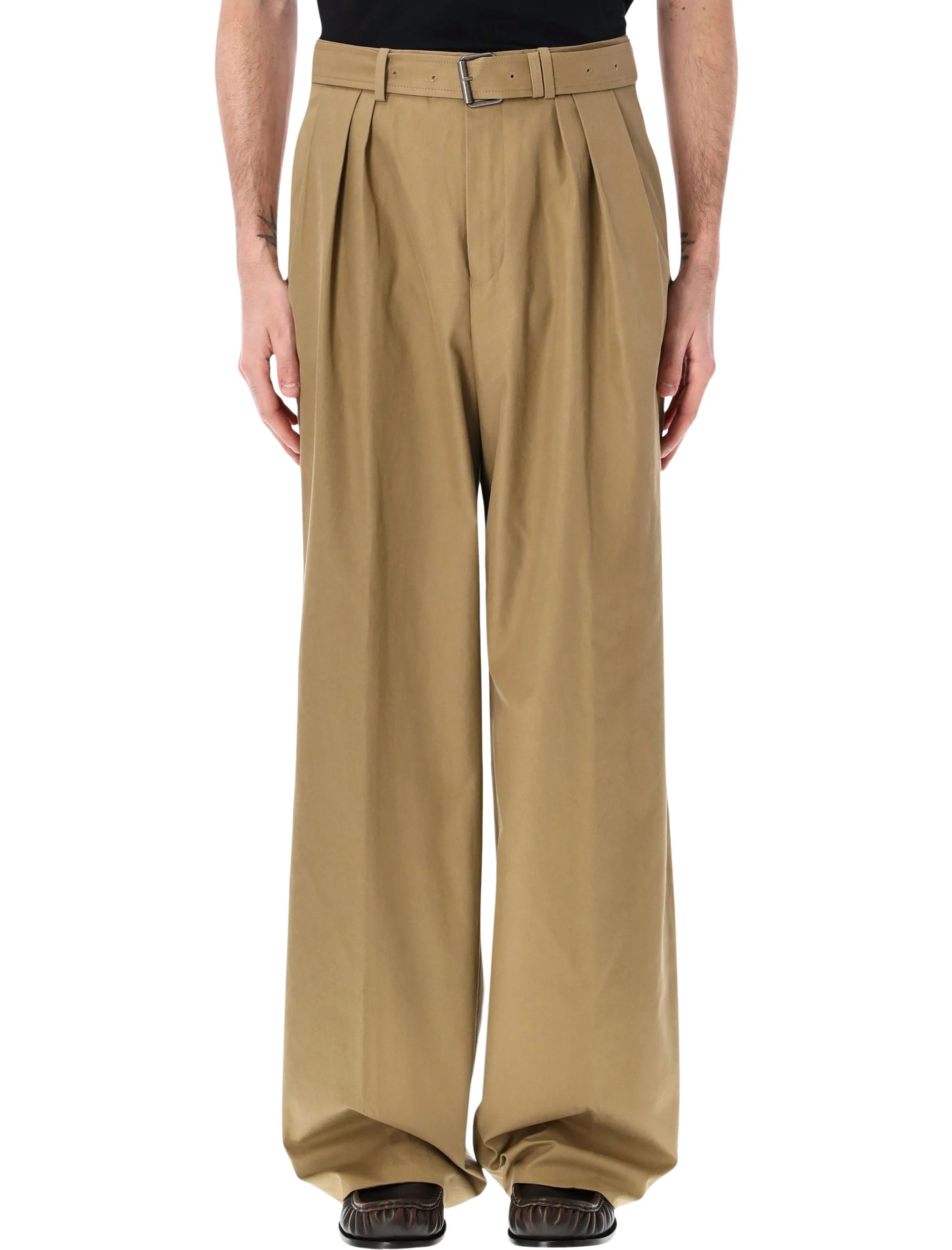 Dries Van Noten Cotton-blend Satin Straight-leg Pants