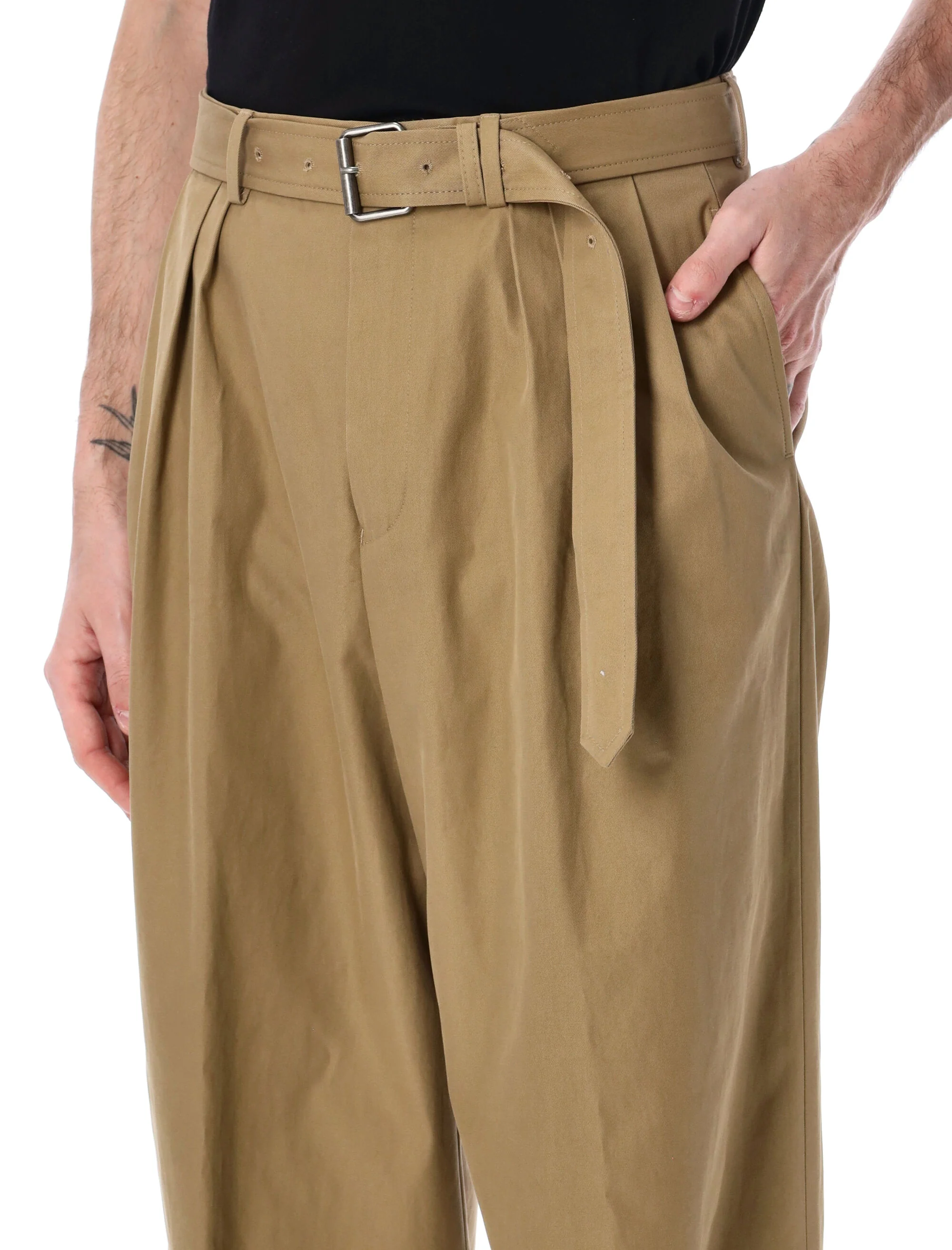 Dries Van Noten Cotton-blend Satin Straight-leg Pants - Image 3