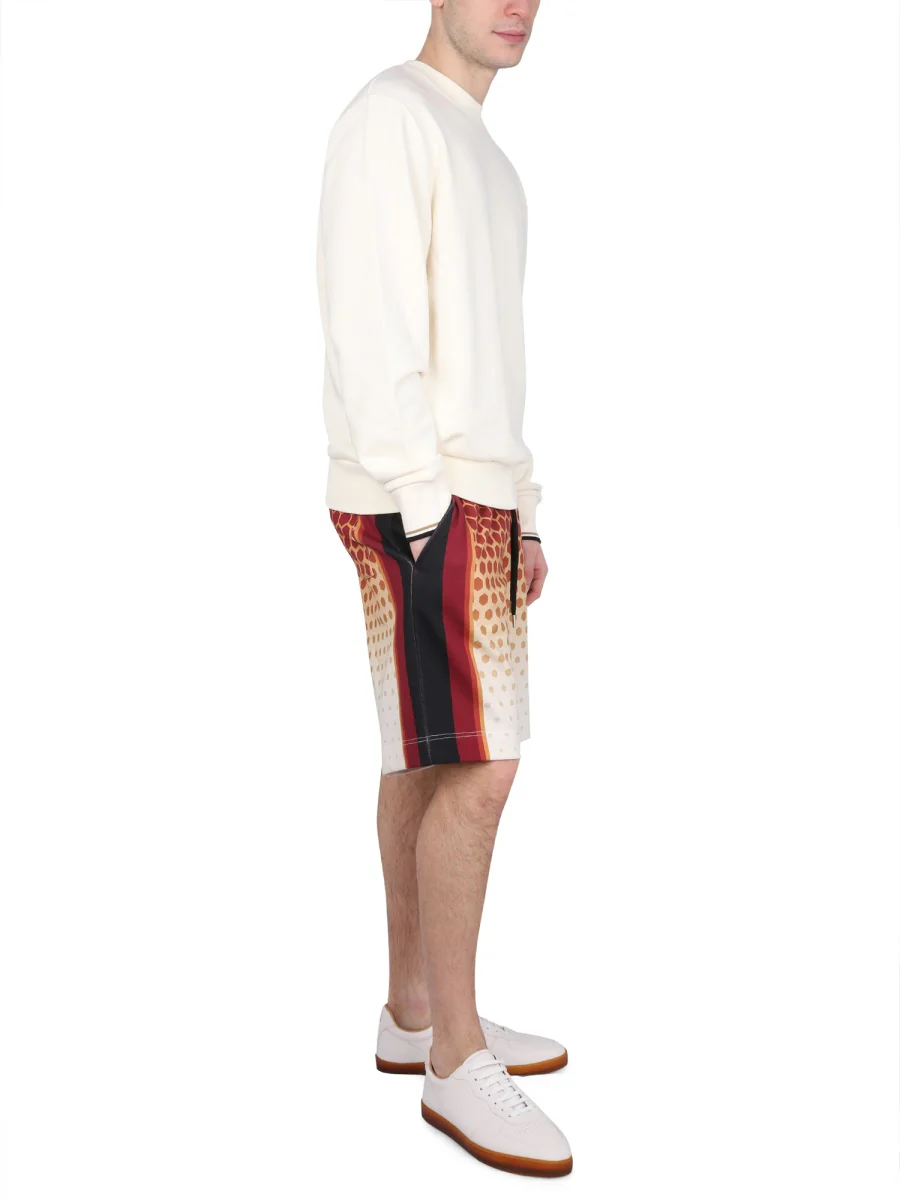DRIES VAN NOTEN Printed Cotton-blend Jacquard Shorts - Image 2