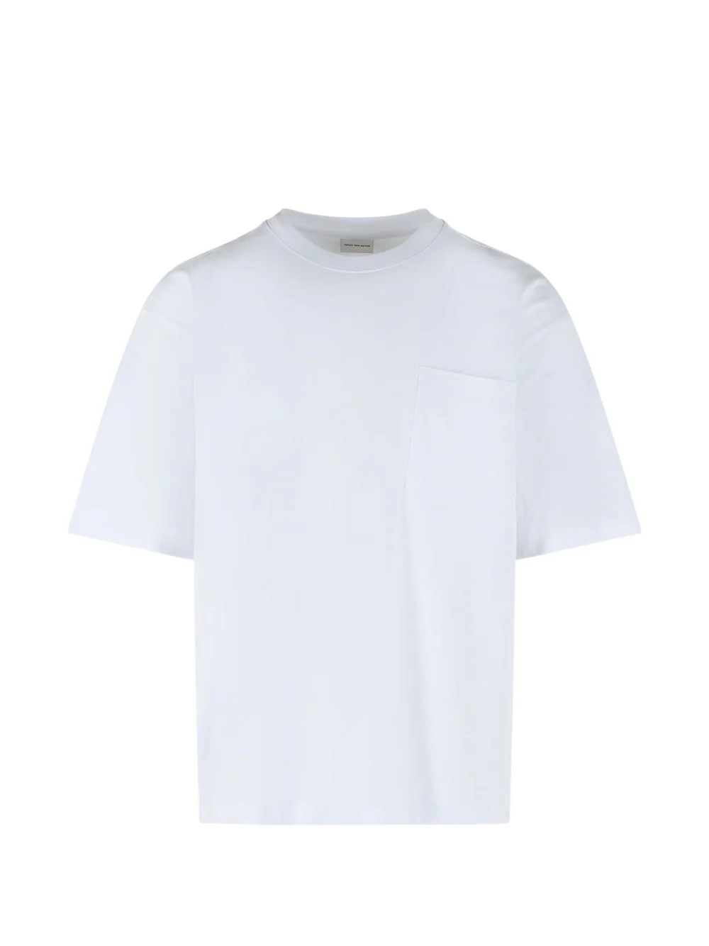 Dries Van Noten Ribbed Crew-Neck T-Shirt with Chest Patch Pocket