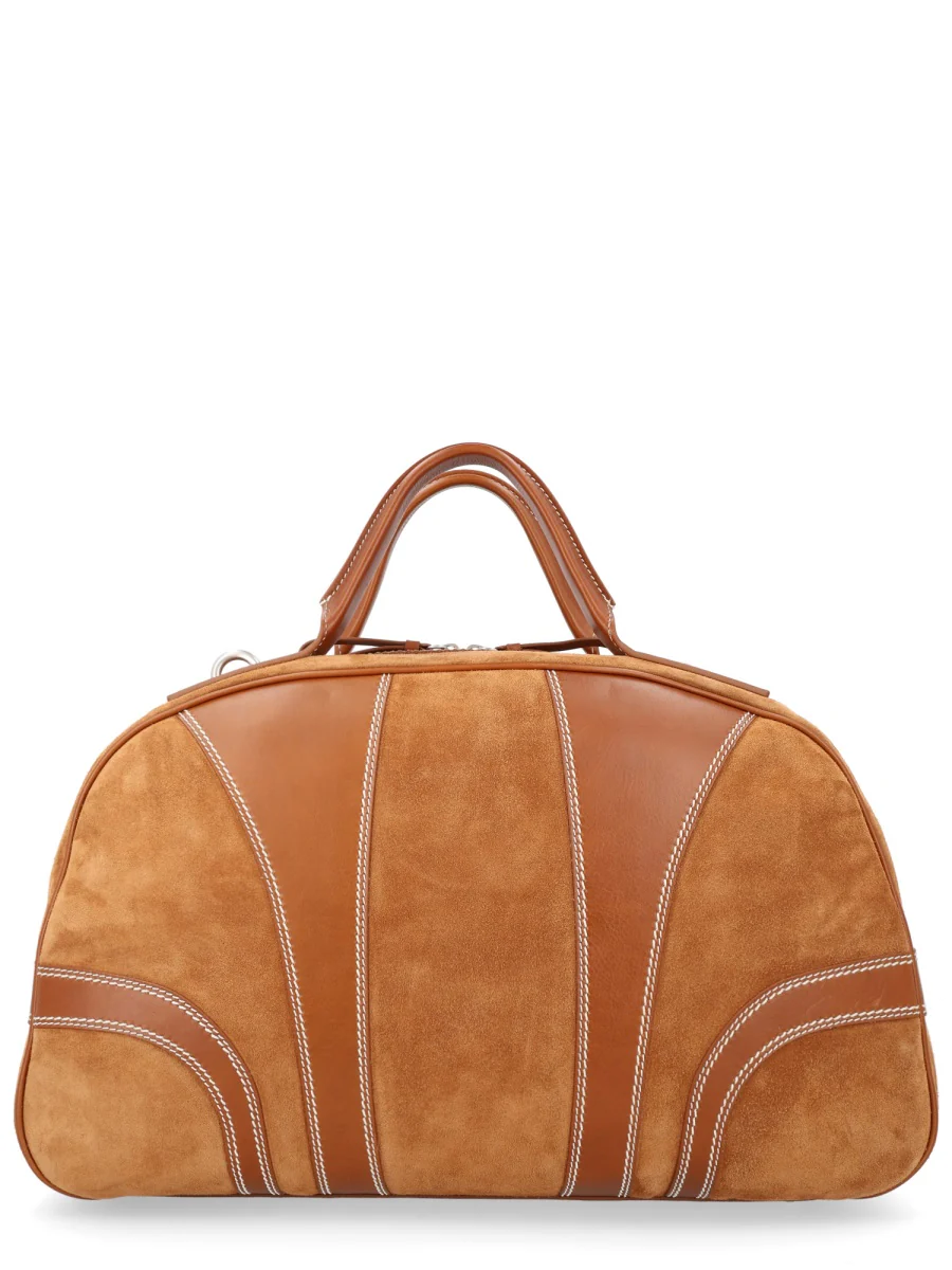 DRIES VAN NOTEN Suede Duffle Bag