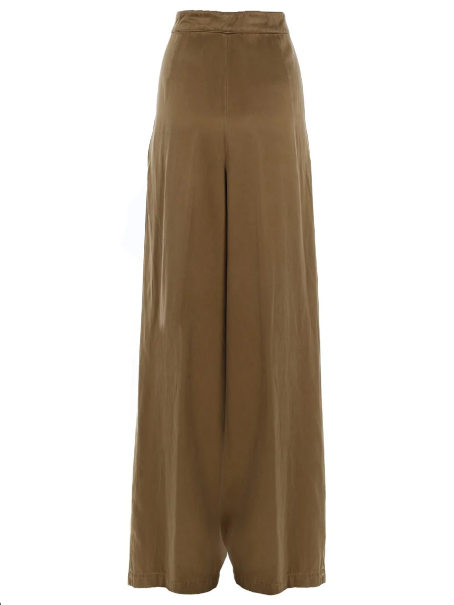 Dries Van Noten Wide Leg Trousers with Pique Detail - Image 2