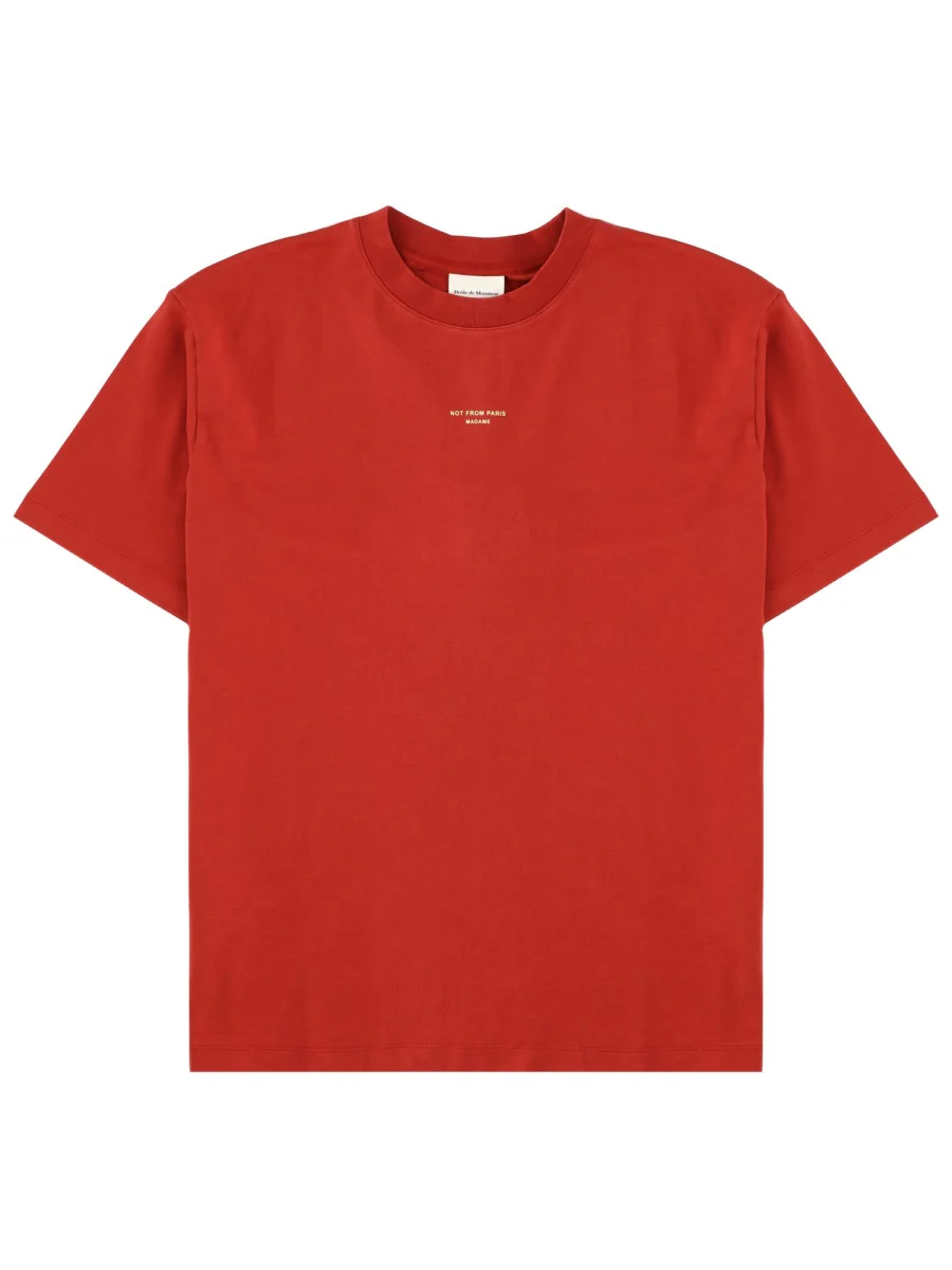 Drôle De Monsieur Classic Cotton T-Shirt for Men - Image 2
