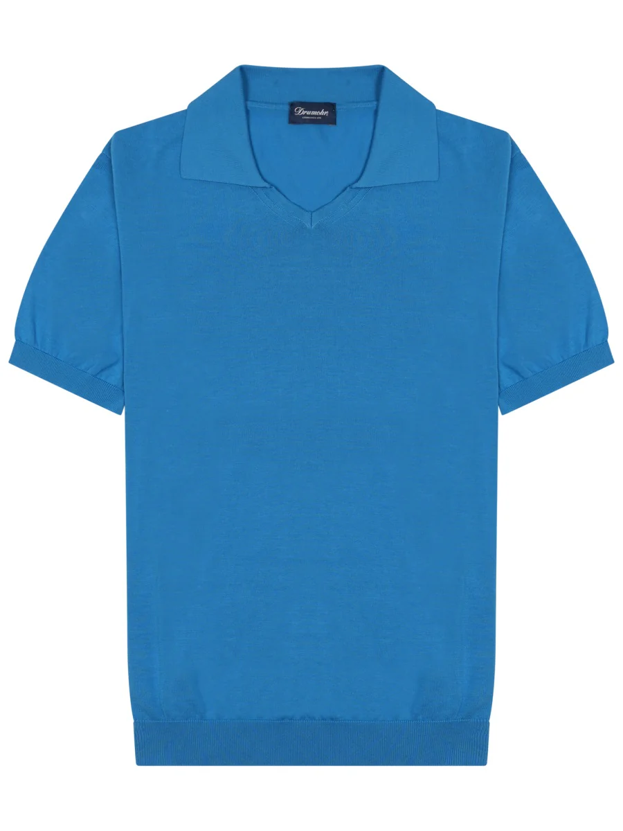 DRUMOHR Fine-knit Polo Shirt
