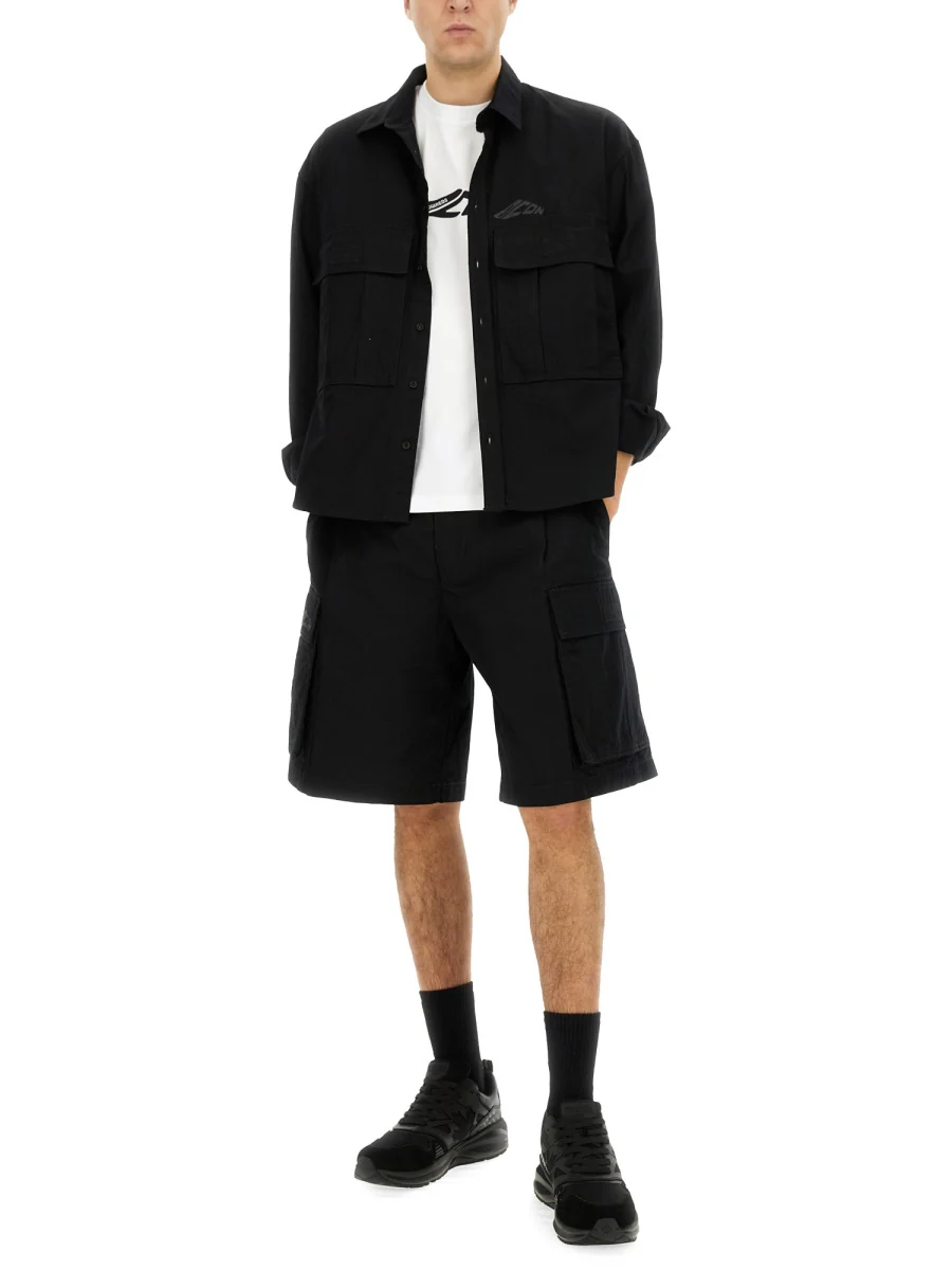 DSQUARED Icon New Generation Ripstop Cropped Shirt - Image 2