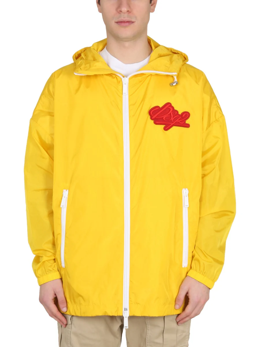 DSQUARED Jacket with Logo Patch
