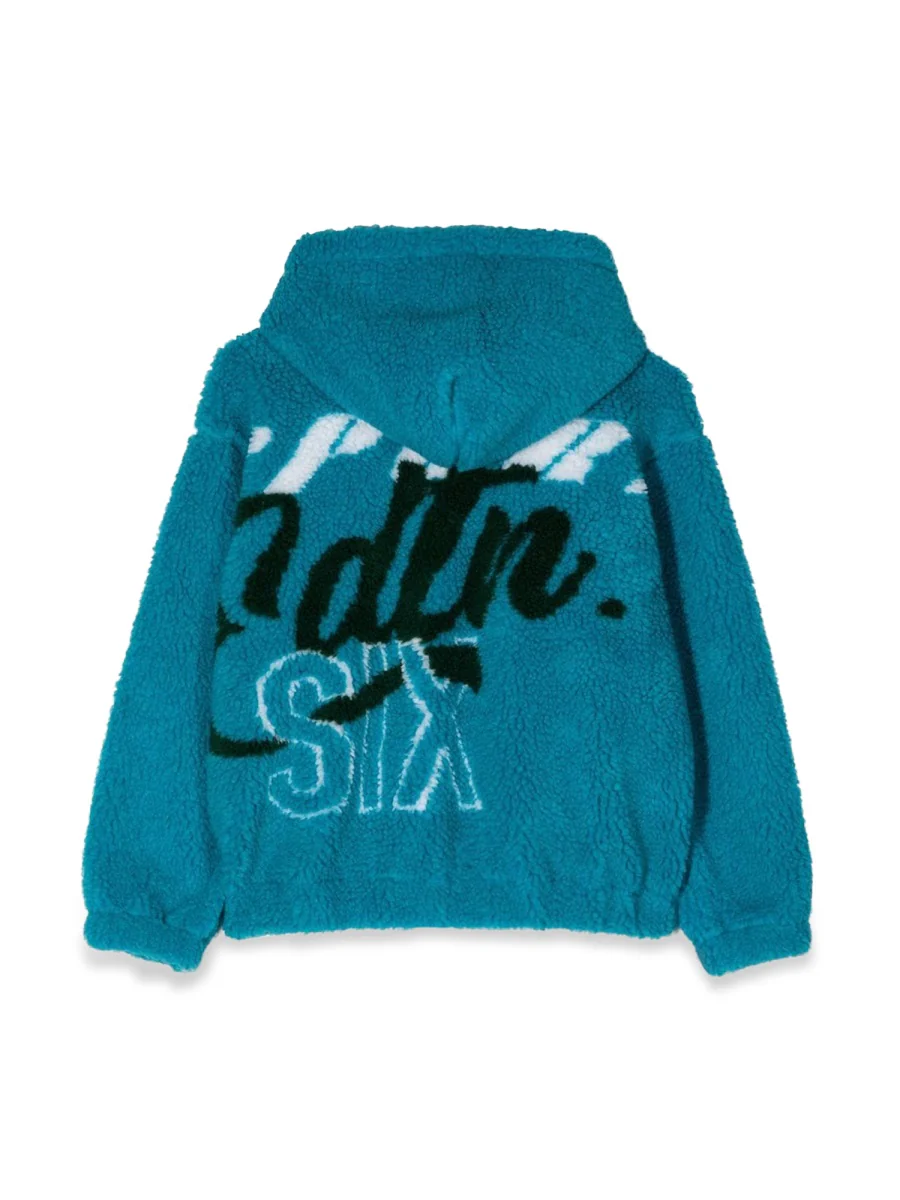 Dsquared Jacquard Fur Zip-Up Mini Hoodie Sweatshirt - Image 2