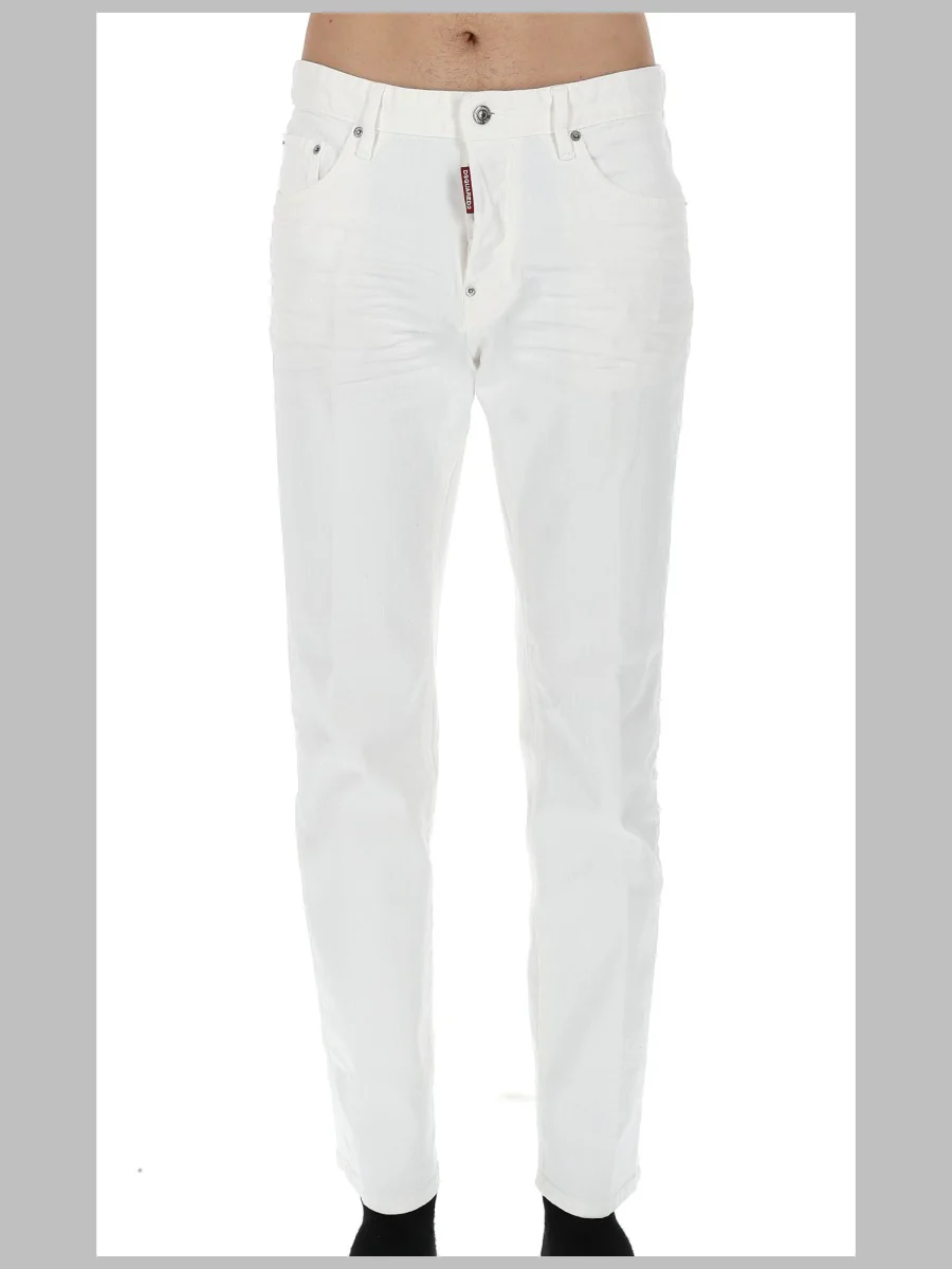 Dsquared Men's Cotton-Blend Jeans with Stretch Denim - Image 3