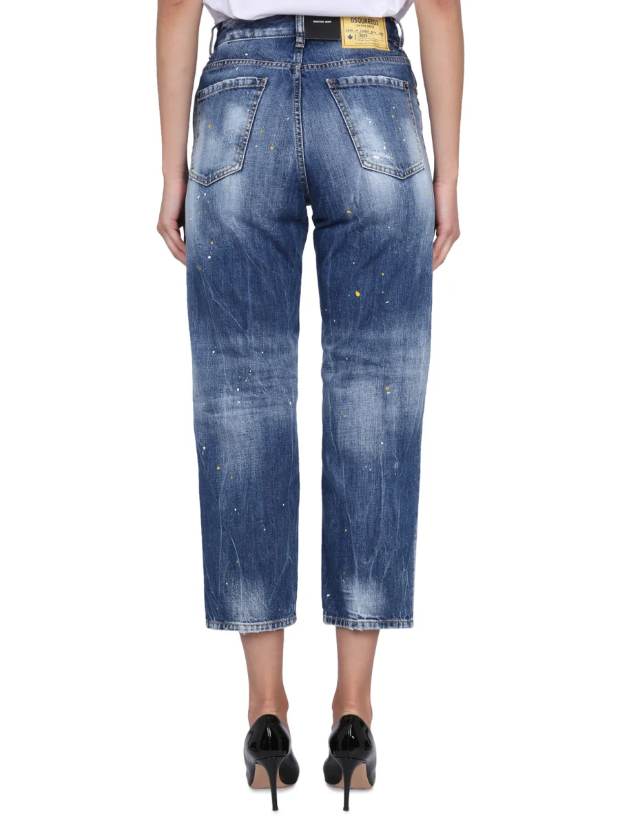 DSQUARED Multicolor Waved Stripes Boston Jeans - Image 4