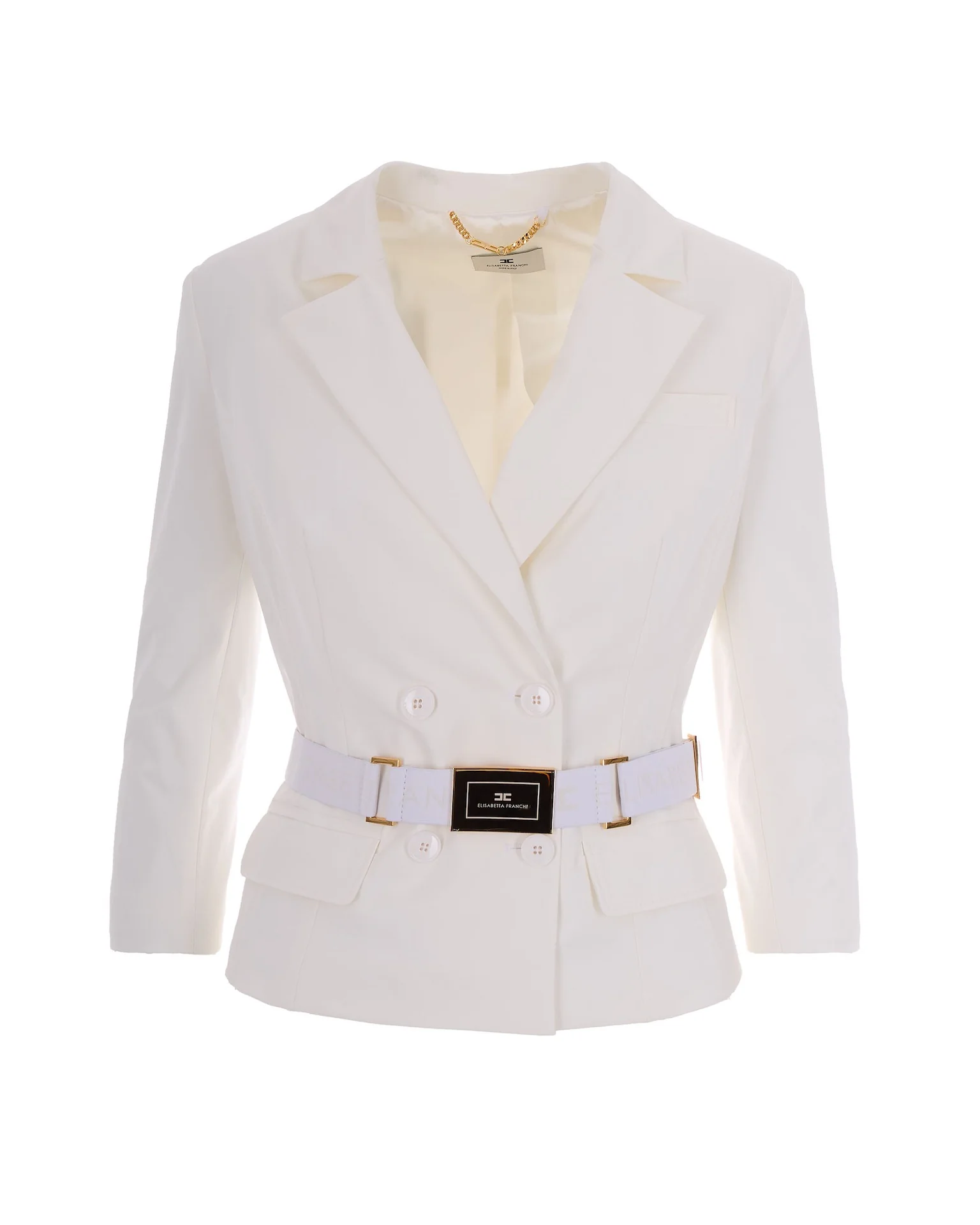 Elisabetta Franchi Elegant Belted Jacket for Women