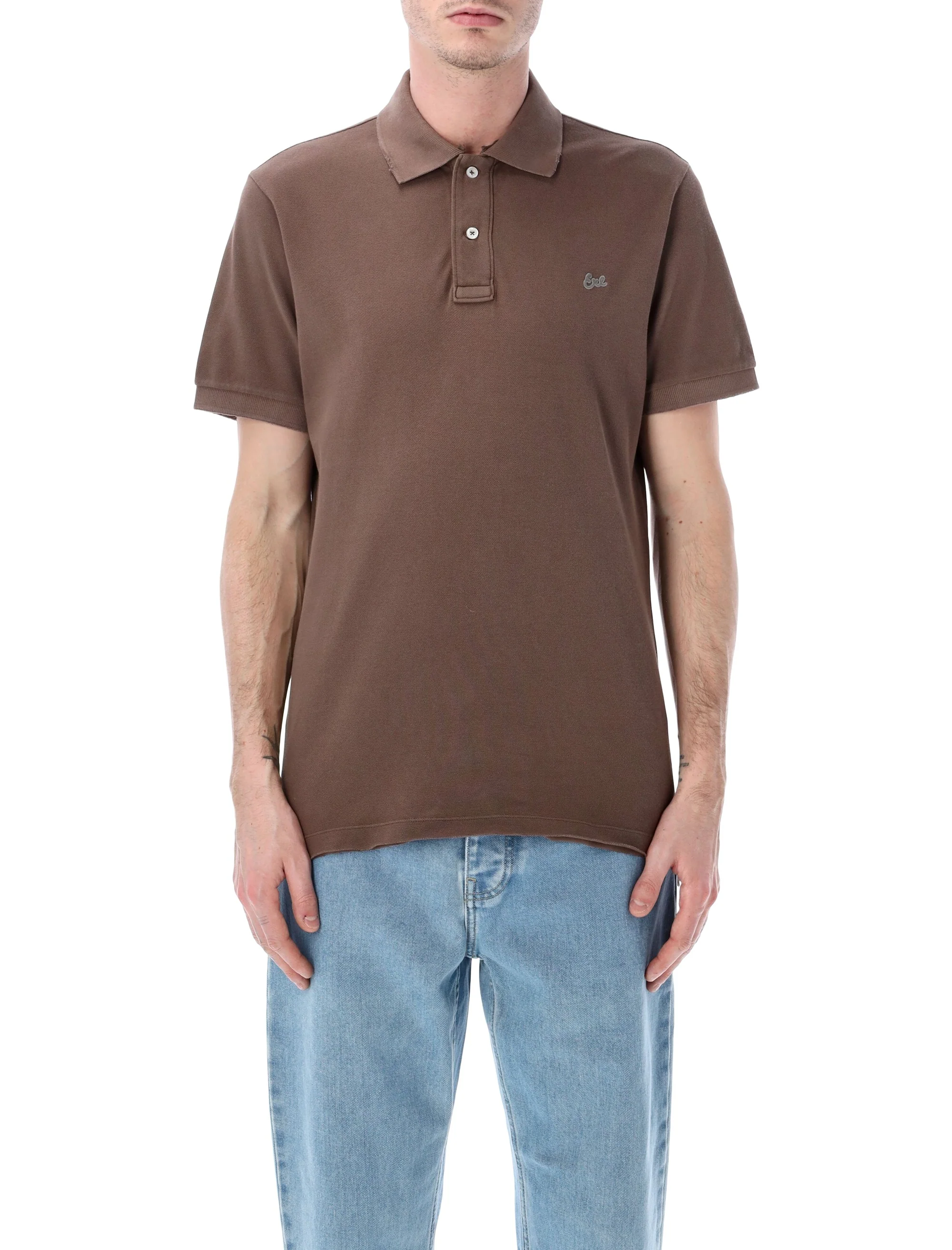 ERL Raw-hem Polo Shirt
