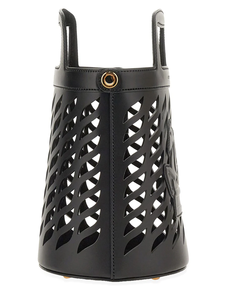 ETRO Leather Coffa Bucket Bag - Image 4