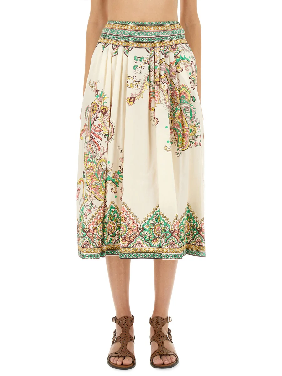 ETRO Paisley Flower Skirt