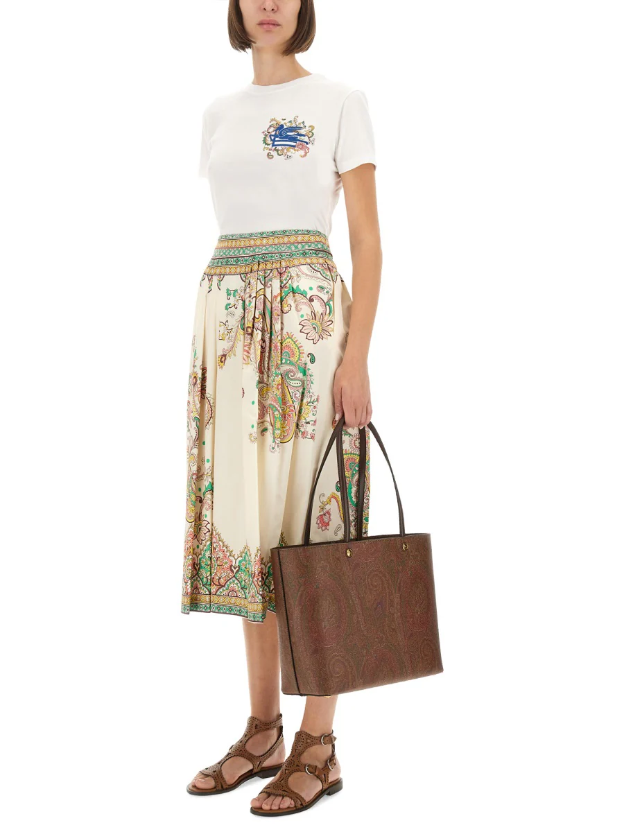 ETRO Paisley Flower Skirt - Image 6